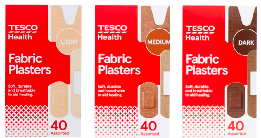 Tesco have released plasters in a diverse range of skin tones and honestly it’s about time