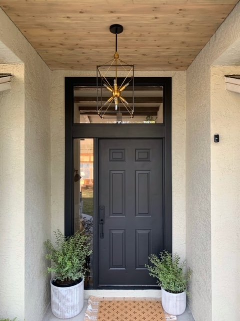 Cedar Ceiling Front Porch Update with Home Depot x Werner