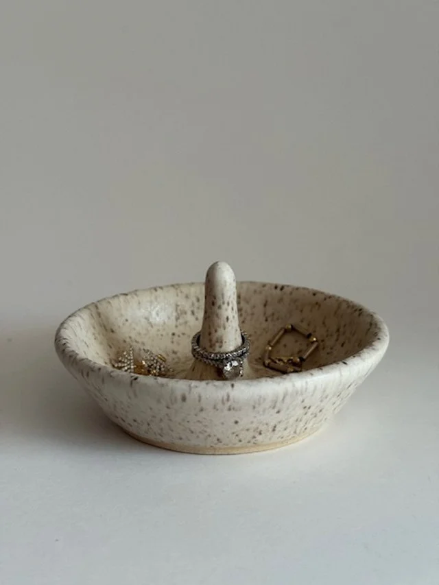 Handmade Stoneware Ring Dish