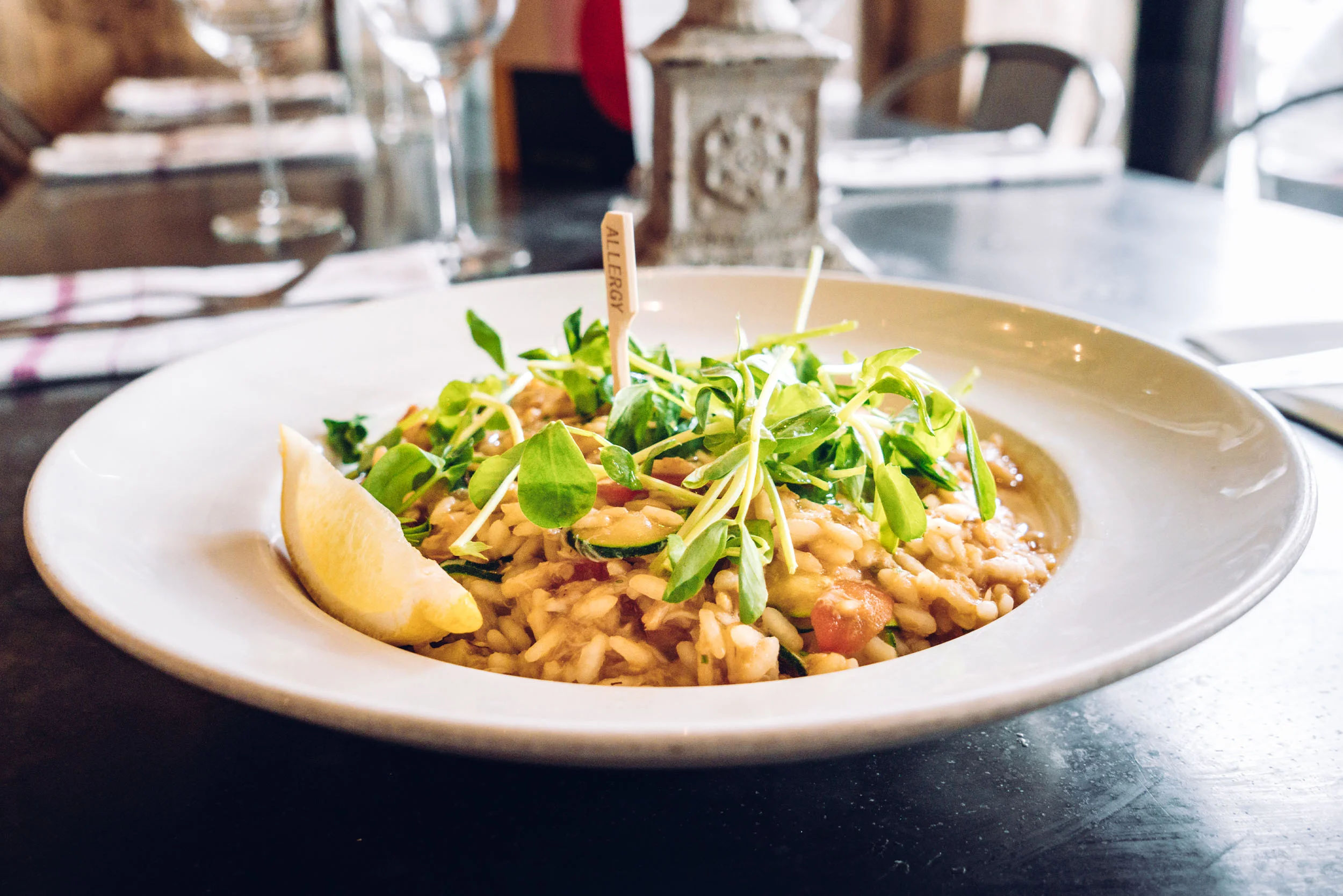 Crab and Courgette Risotto