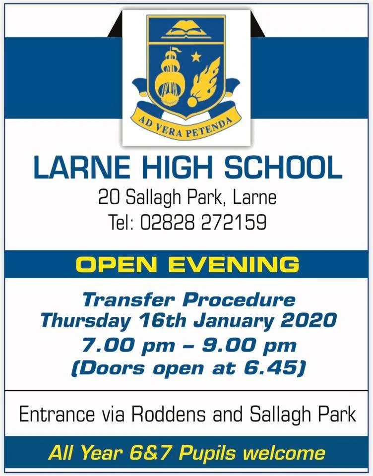 Open Night Thursday 17 January 2020. 7.00pm - 9.00pm. Doors Open at 6.45pm.