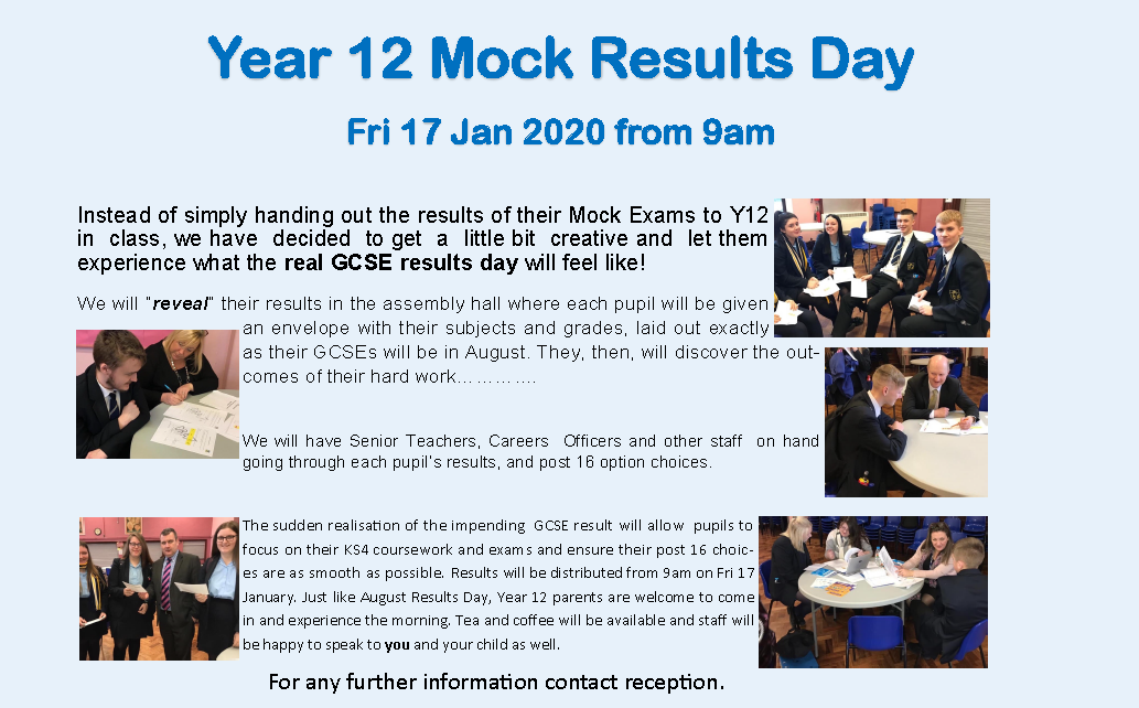 Year 12 Mock Results Day