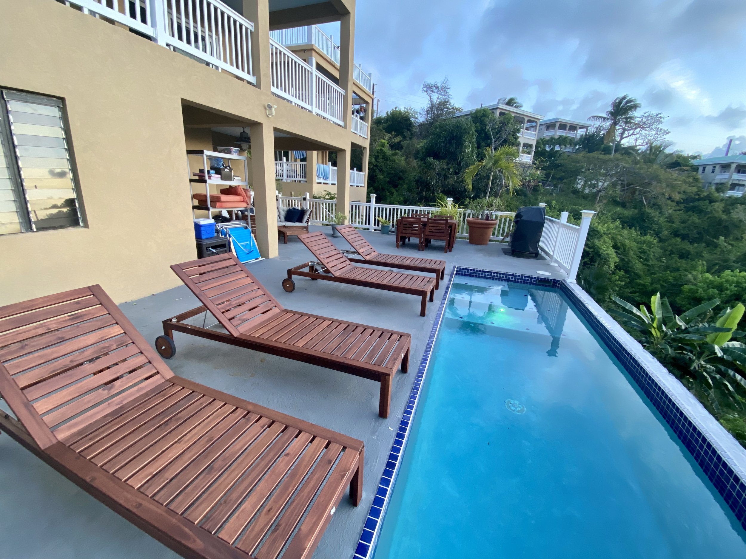 Updated pool deck furniture