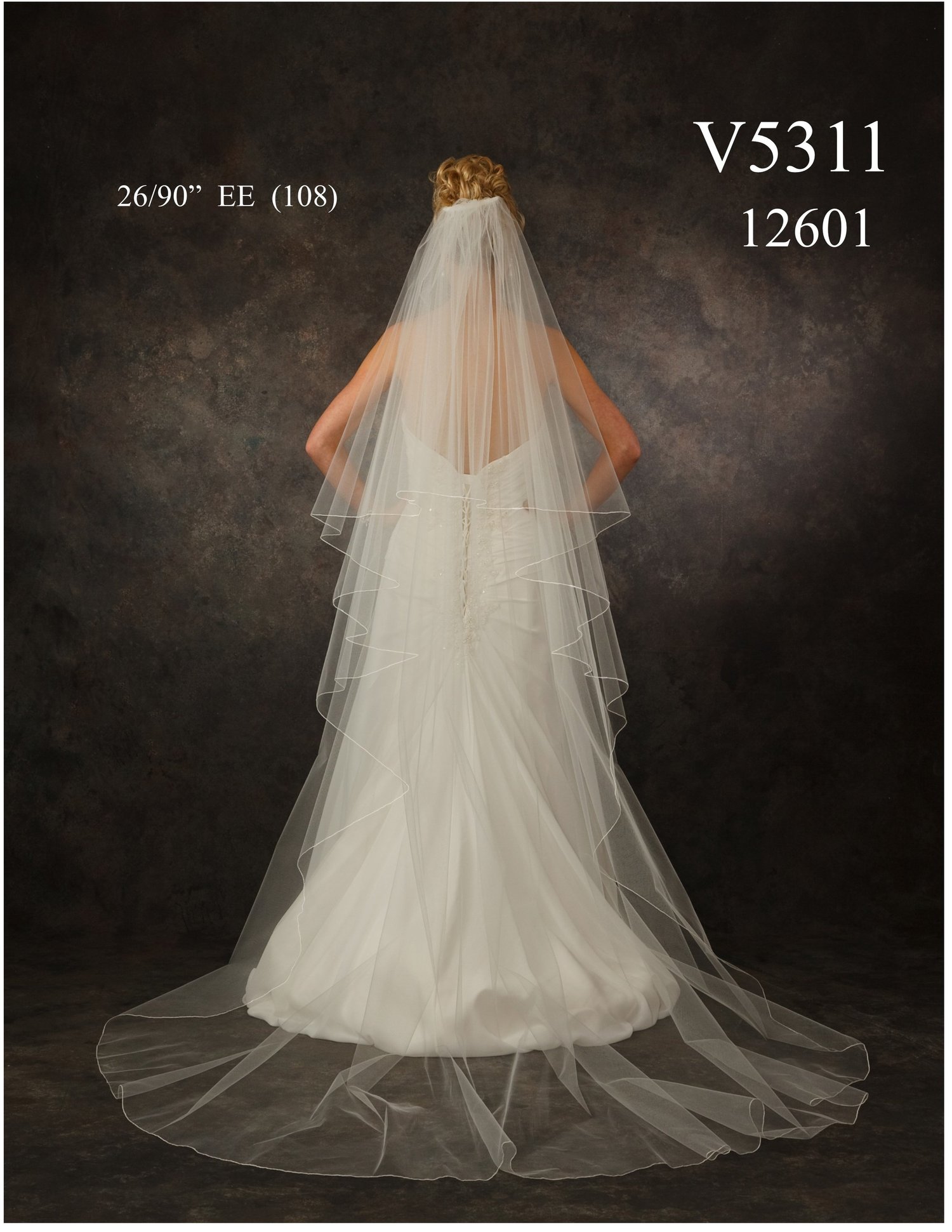 Brand new Wedding Veil Bridal Ivory j.l Johnson C332 Cathedral — JL Johnson Bridals main image 2
