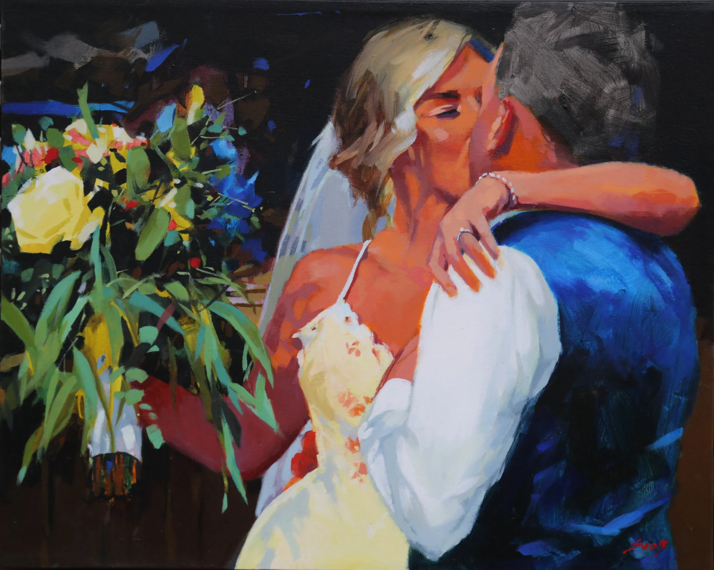 wedding painting of Anslie and Matt by Mike svob .JPG