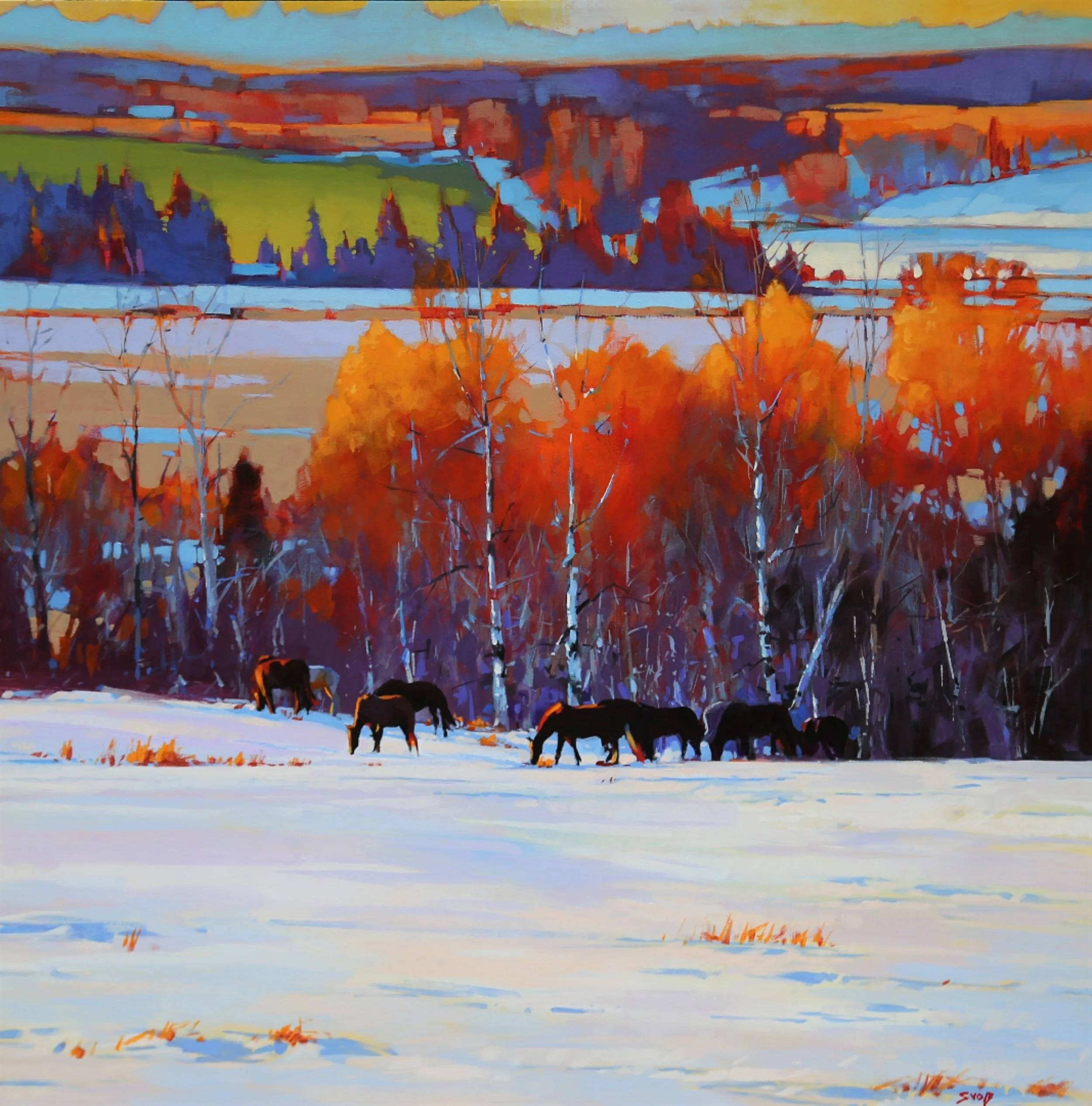 SOLD OUT Mike Svob Rosebud Art Collective in Rosebud Alberta Plein Air Painting Weekend