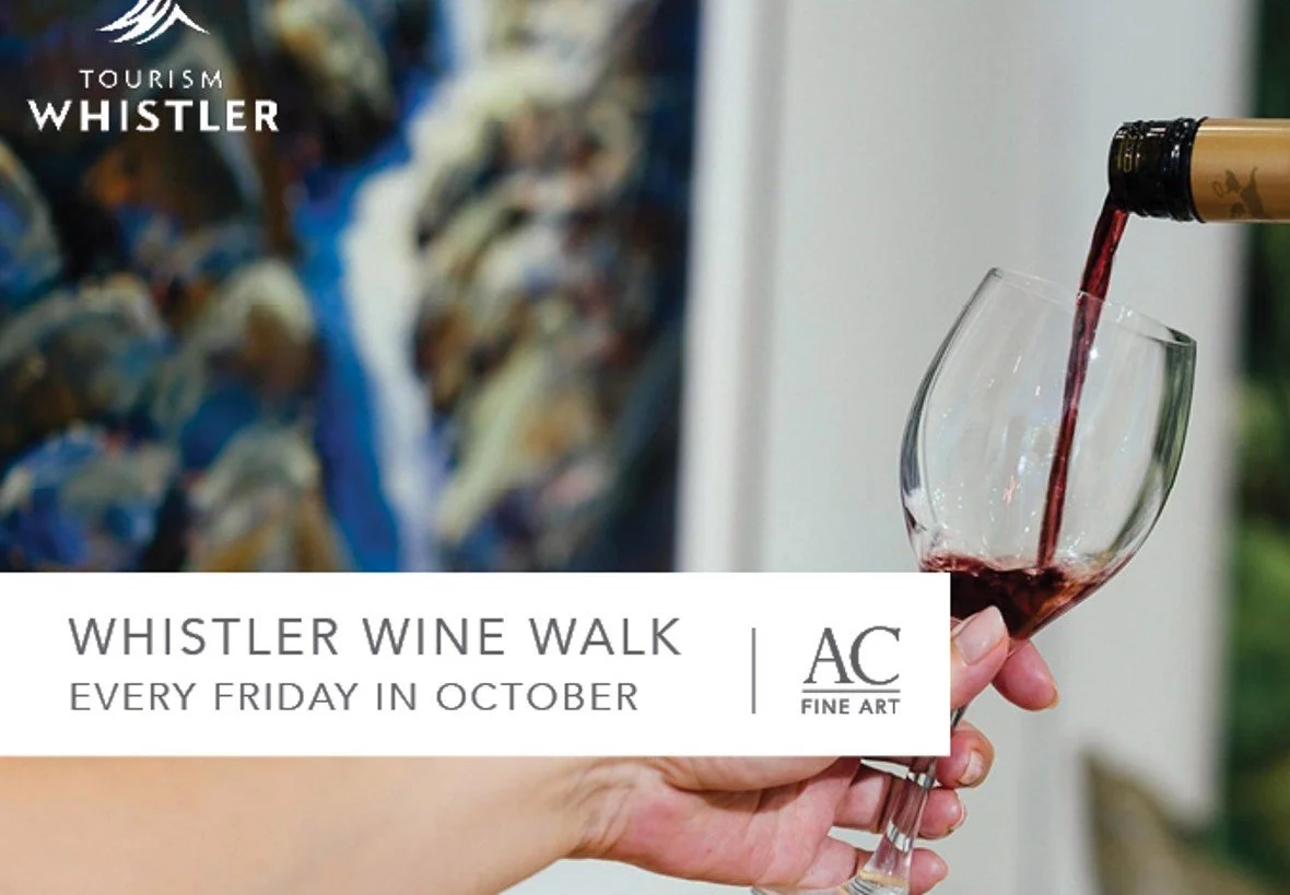 Join us for Tourism Whistler's annual Whistler Wine Walk and Live Painting in Whistler BC