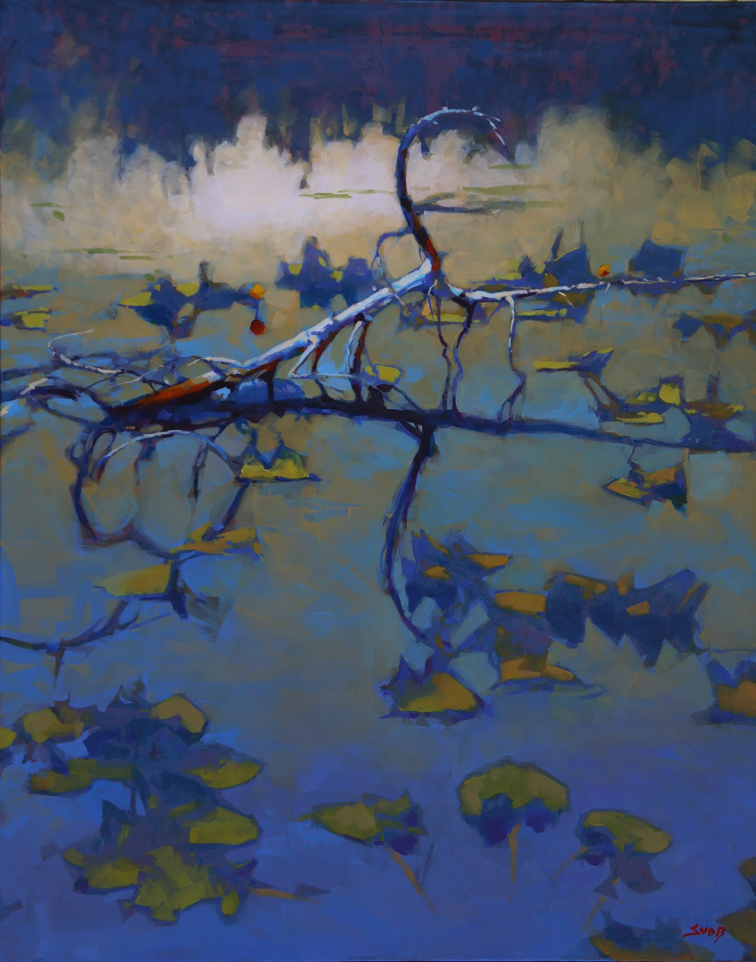 A Hazy Sunrise 24 x 30  Acrylic on Canvas AVAILABLE 