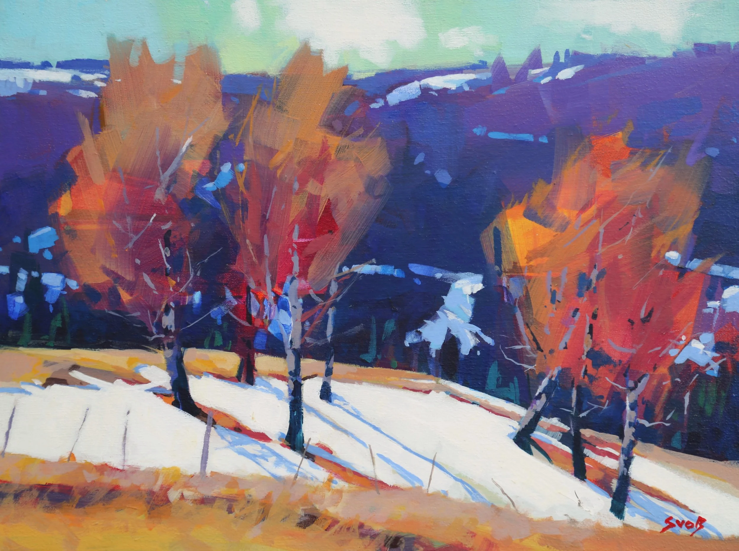 Wind Blown Aspens Available at Adele Campbell Gallery Whistler BC