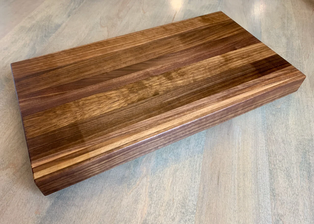 Solid Walnut Edge Grain Cutting Board