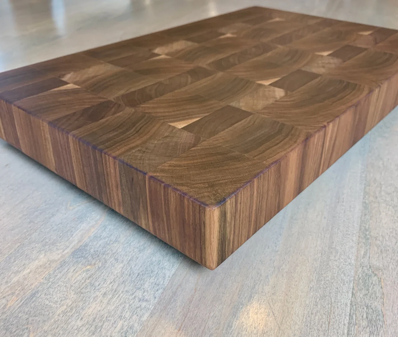 Solid Walnut End Grain Cutting Board