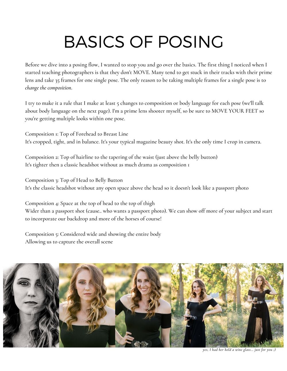 Guide posing Posing Guide: