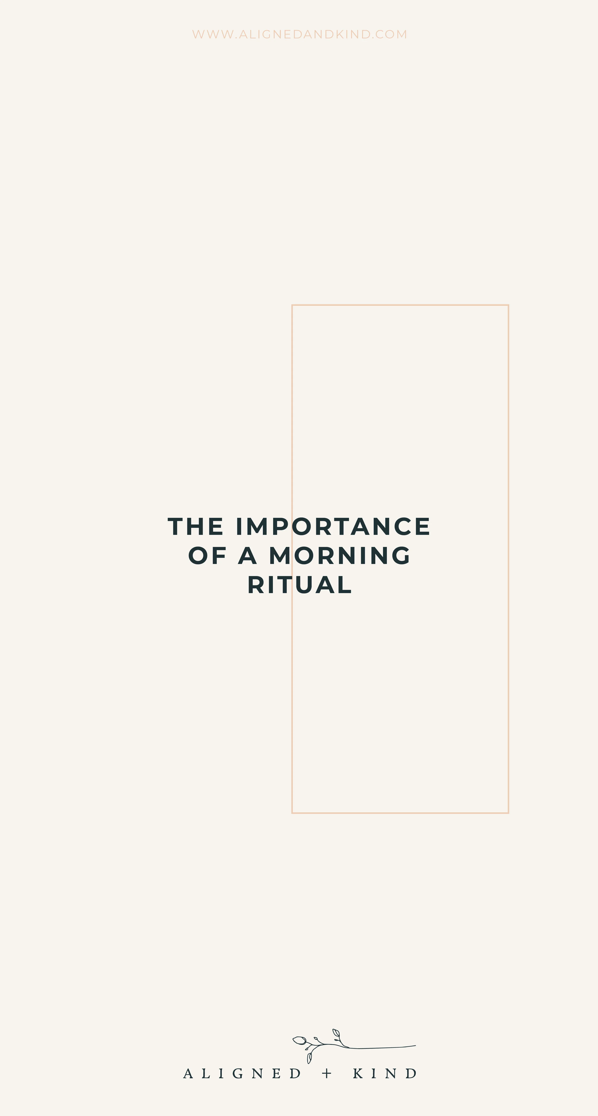 Benefits of a Morning Ritual