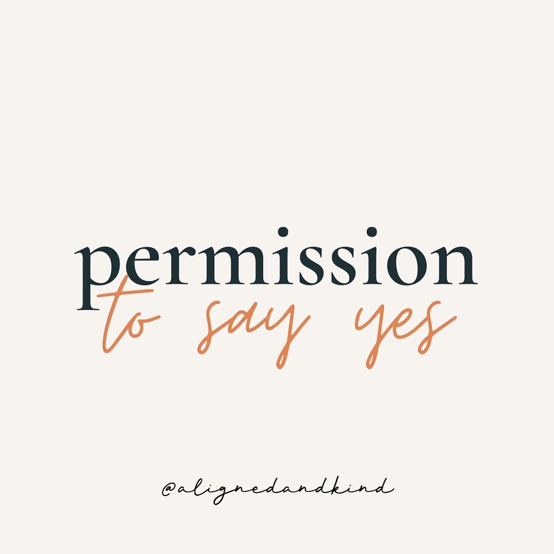 I coach my clients on boundaries and giving themselves permission to say no. 

But I also coach on saying YES! 

Saying yes to yourself as you are now. 

Saying yes to creating your life in alignment. 

Saying yes to desires and decisions that feel g