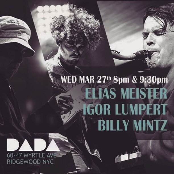 Playing tonight at @dadabarnyc in Ridgewood NYC with master Billy Mintz on drums and @mreliasmeister on guitar! It's going to be fun. Two sets only! 

#eliasmaister#innertexturestour #igorlumpert #iamthespiritoftheearth #cleanfeedrecords #jazzsaxopho