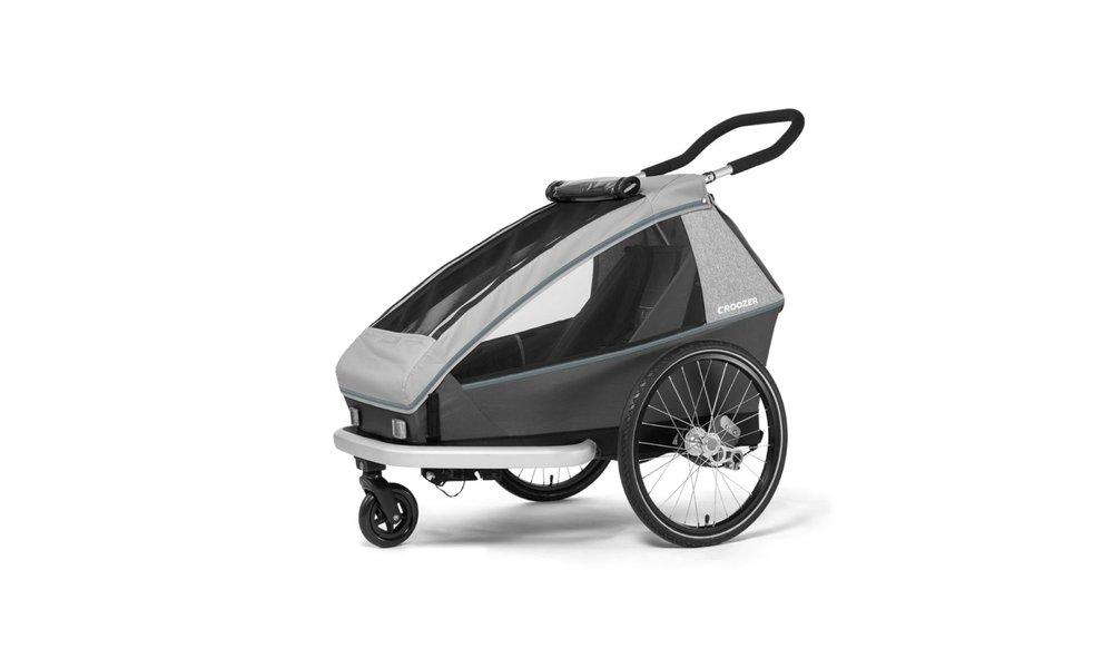 Croozer Kid Vaaya 2 Graphite blue - Two-seater Climatex®