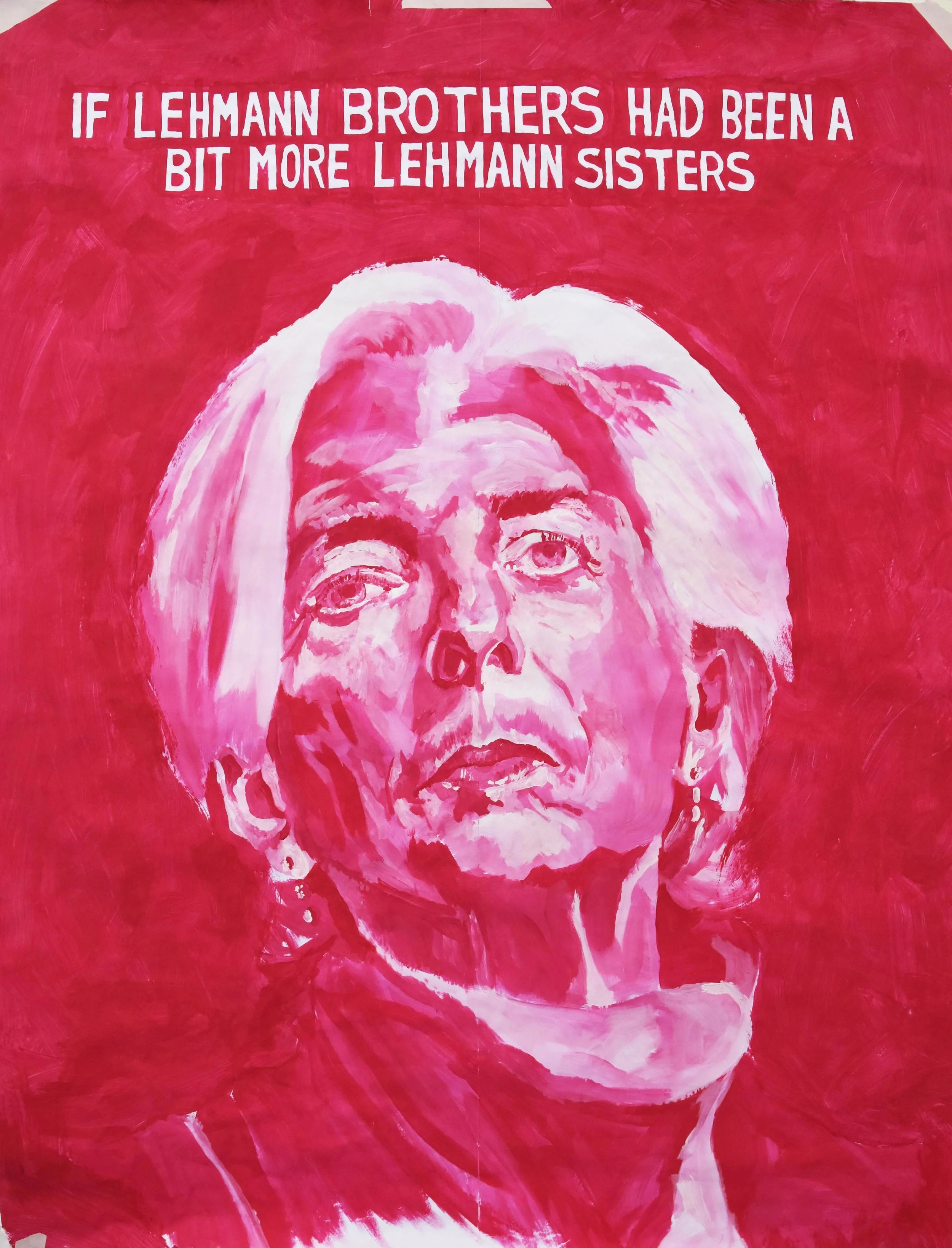 LAGARDE 2017. Acrylic on paper. 240cm x 175cm.