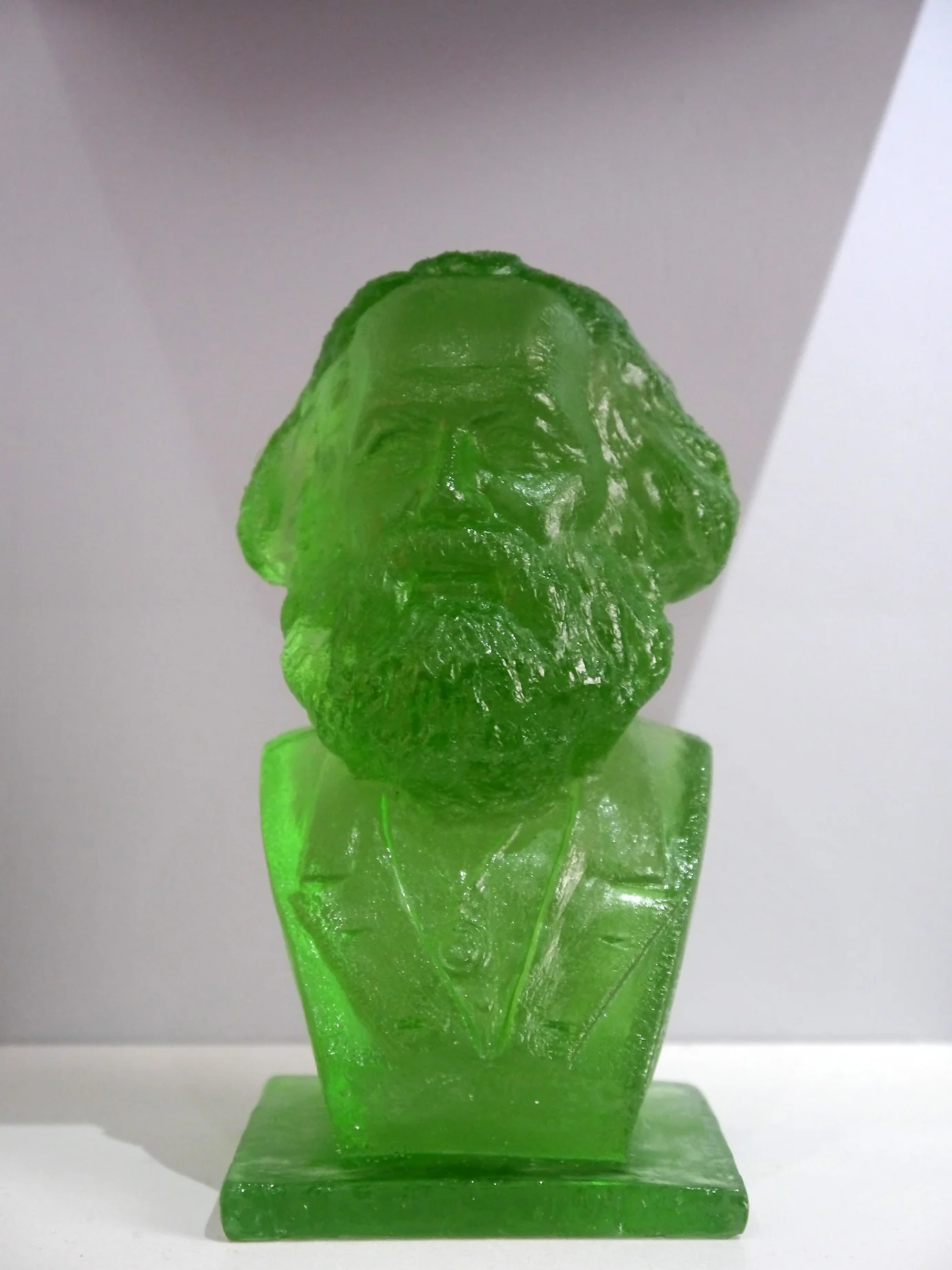 Marx (Green) 2014 . Resin. 20cm x 10cm x 10cm