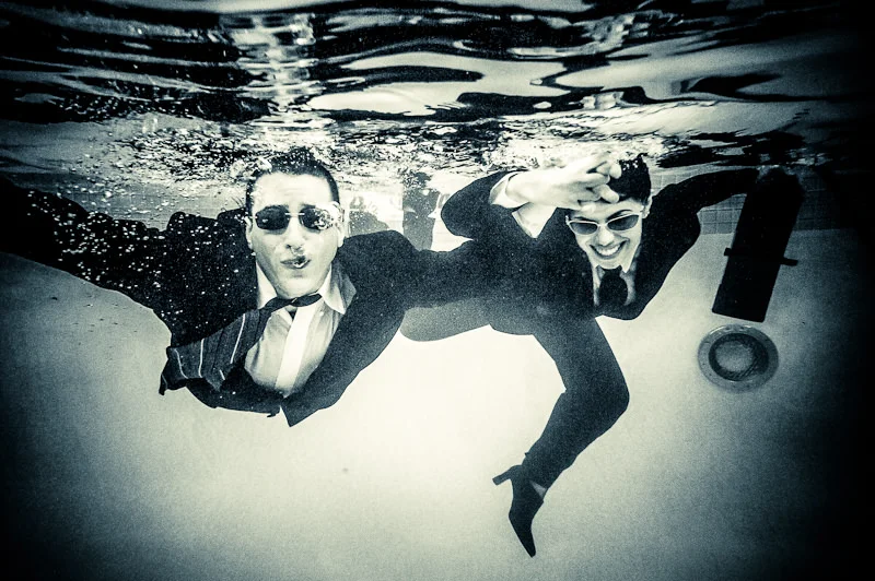From our underwater engagement session in 2011 with Sacha Blue Photography