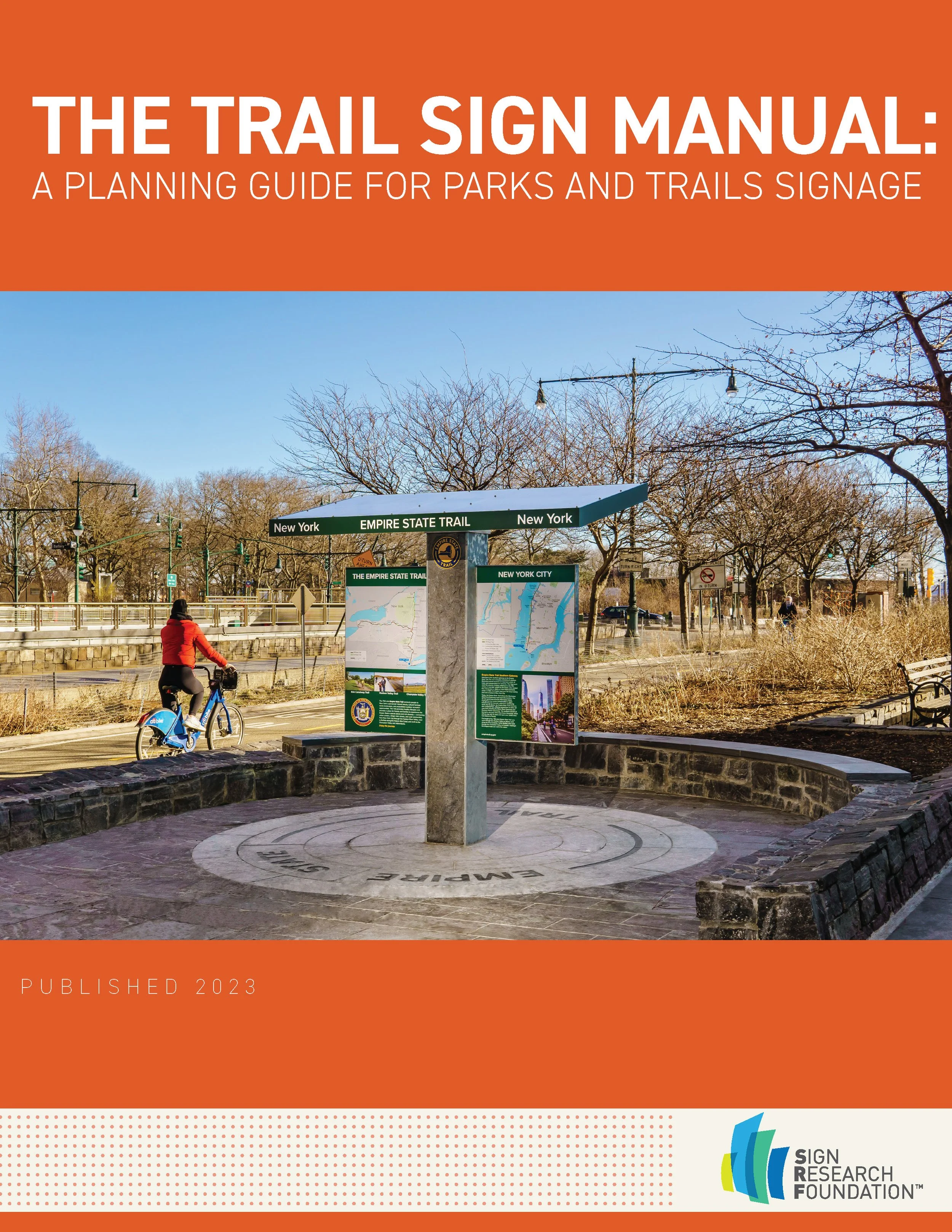 The Trail Sign Manual: A Planning Guide for Parks And Trail Signage (book cover)