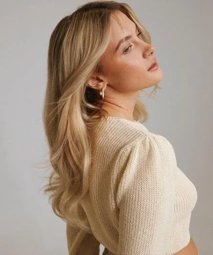 BIG hair extension model