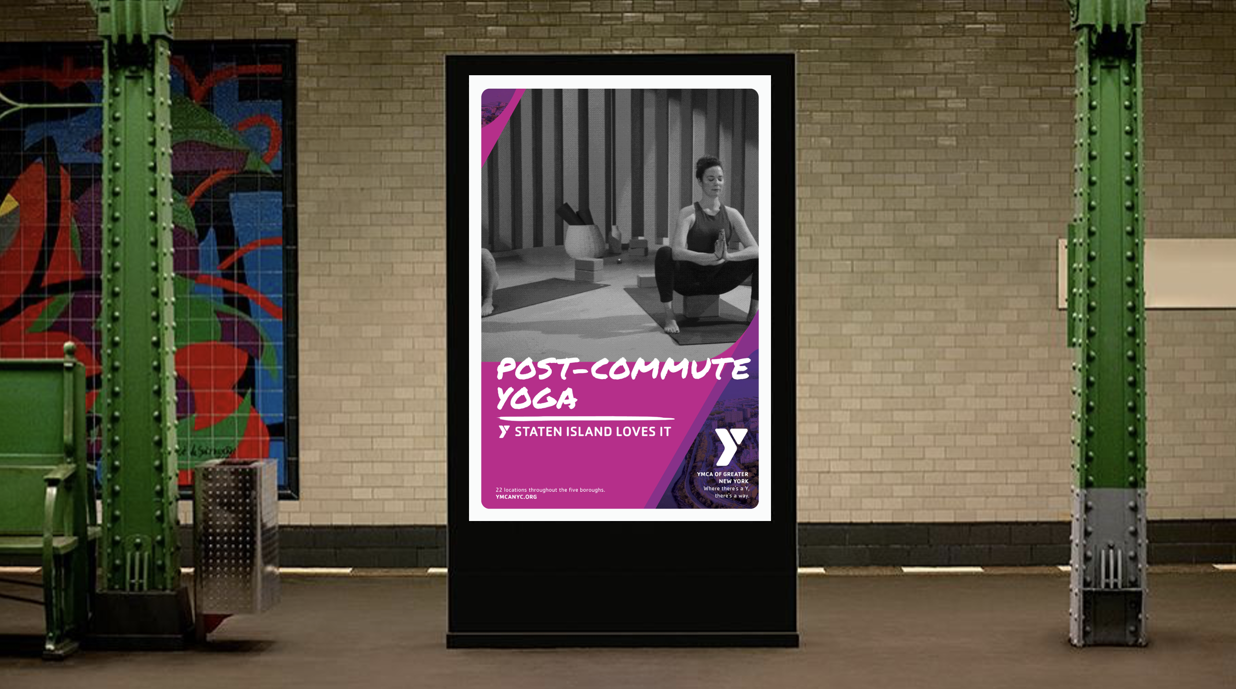 YMCA Campaign Subway OOH