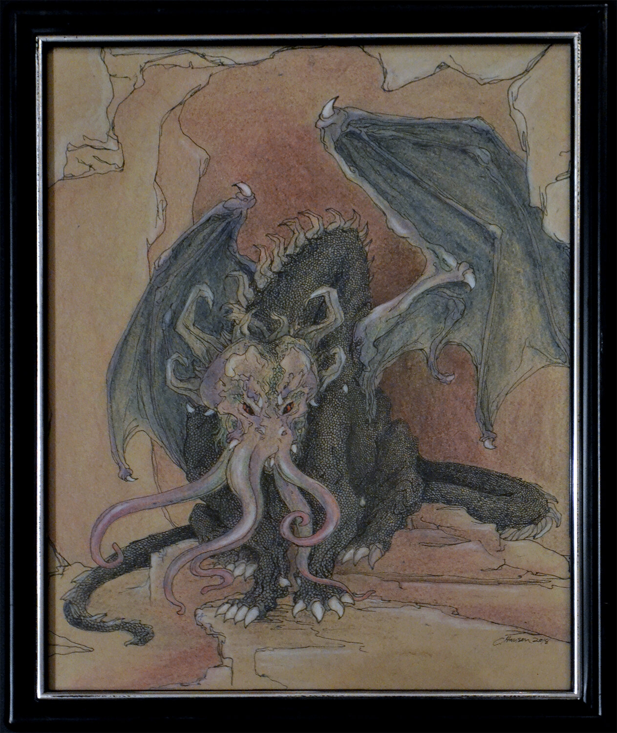 Mindflayer Dragon Original_CorinneHansen Sorhain Illustration.jpg