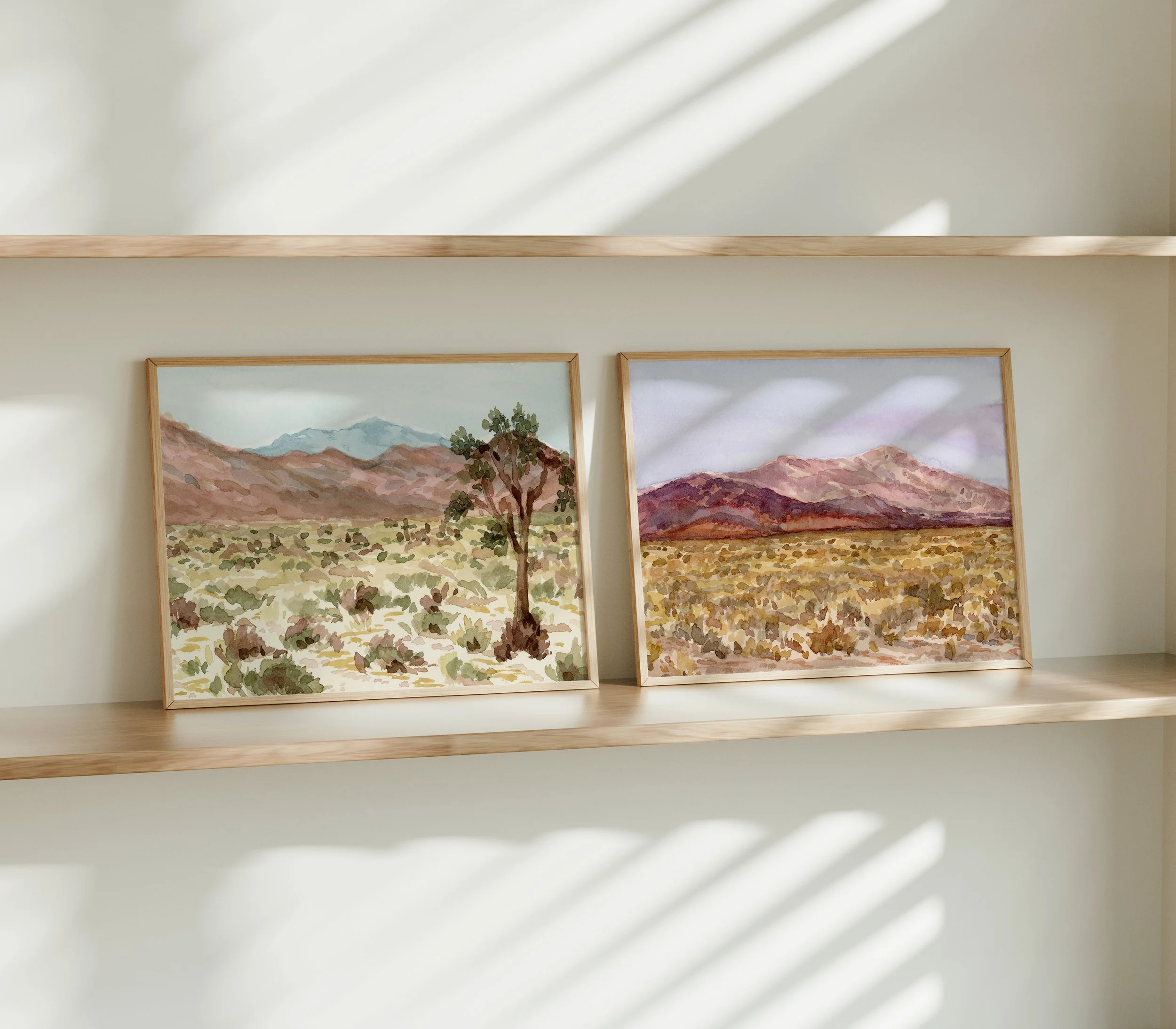 Joshua Tree - Dessert Art Print Pair