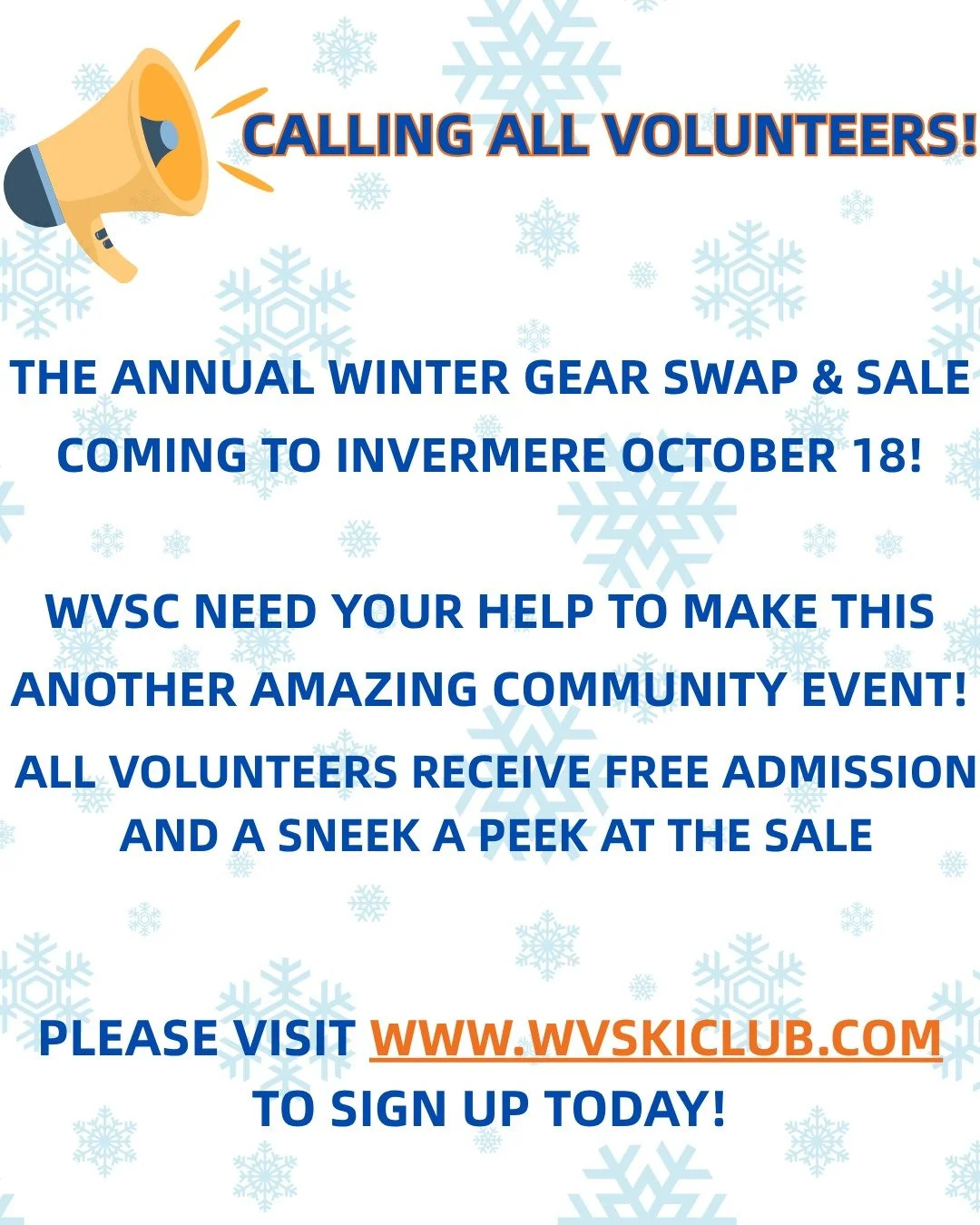 Volunteers needed! sign up today, link in bio!