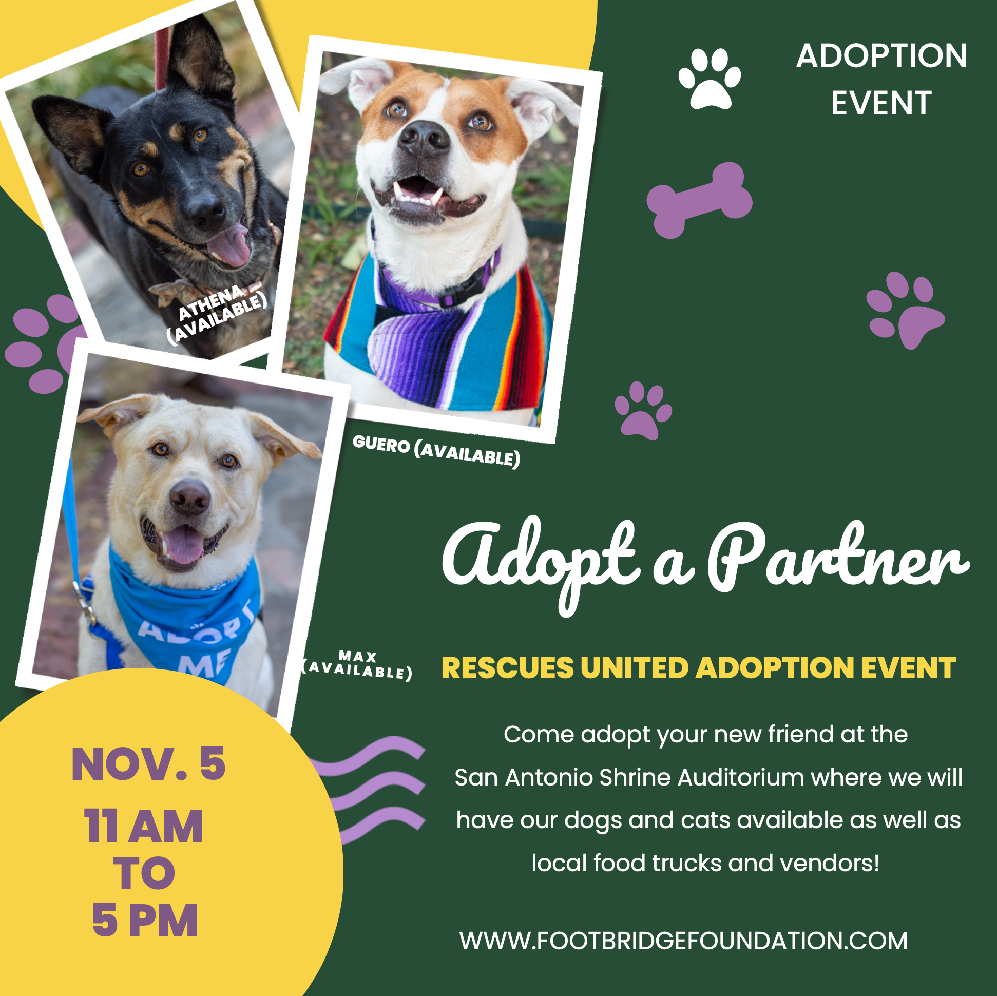 Events &mdash; Footbridge Foundation - San Antonio Animal Rescue and Pet