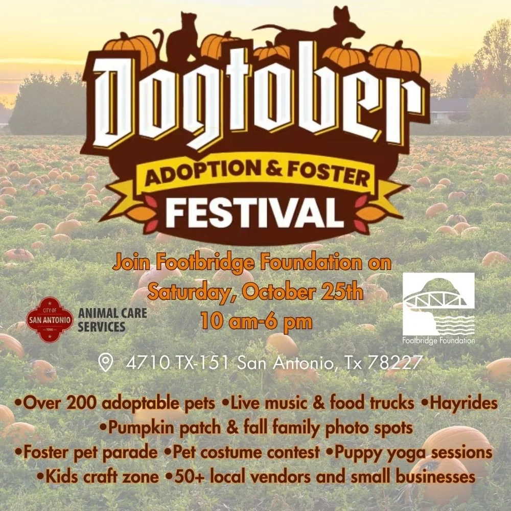 Events — Footbridge Foundation - San Antonio Animal Rescue and Pet Adoption  Service.