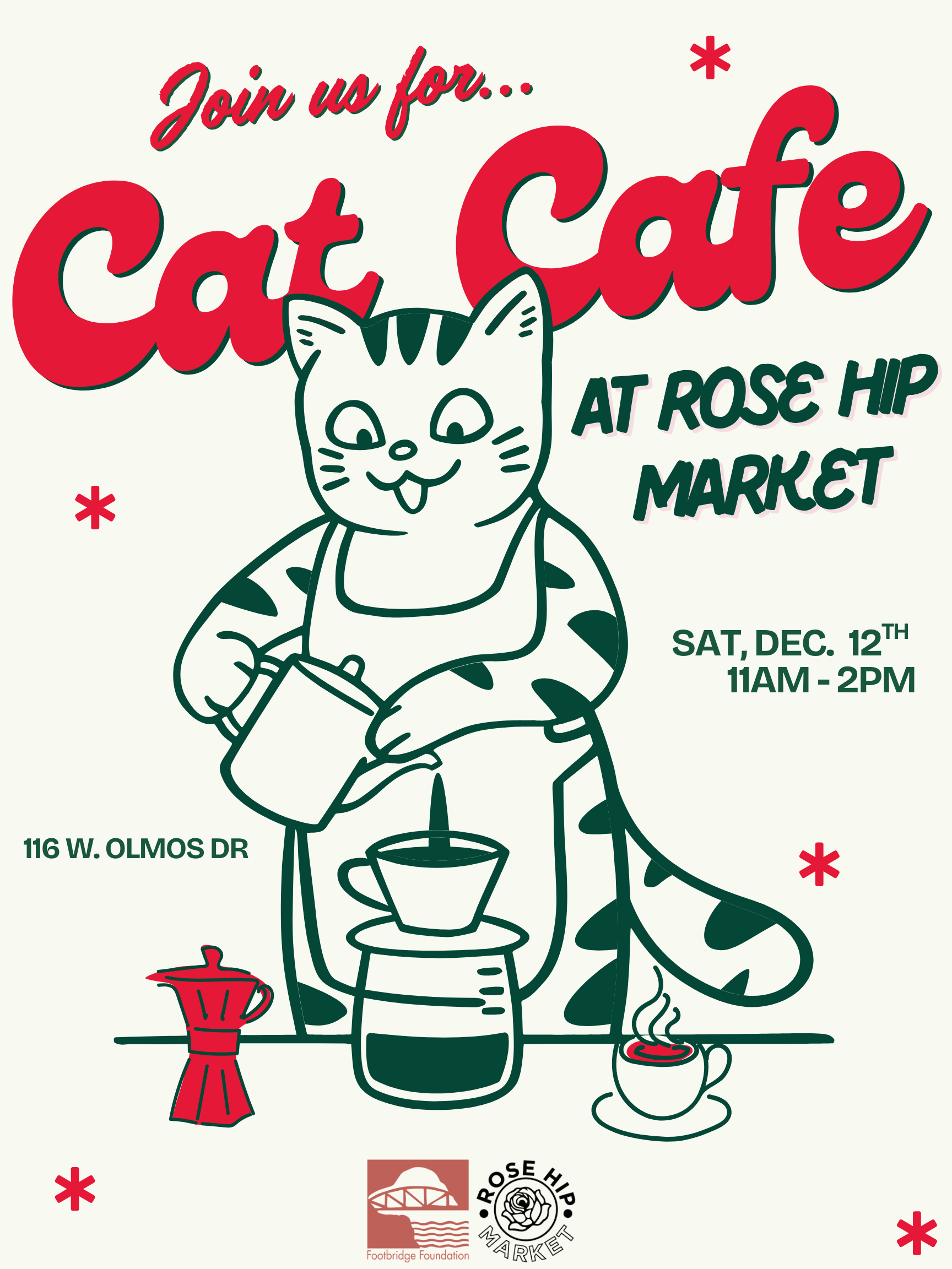 Cat Café Pop-Up at Rose Hip Market
