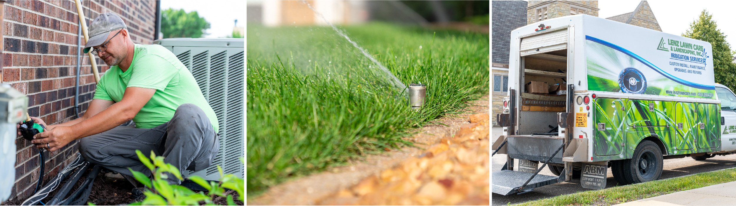   SPRINKLER SYSTEM SERVICES   Our certified and trusted team can install and maintain your sprinkler system.    LEARN MORE  