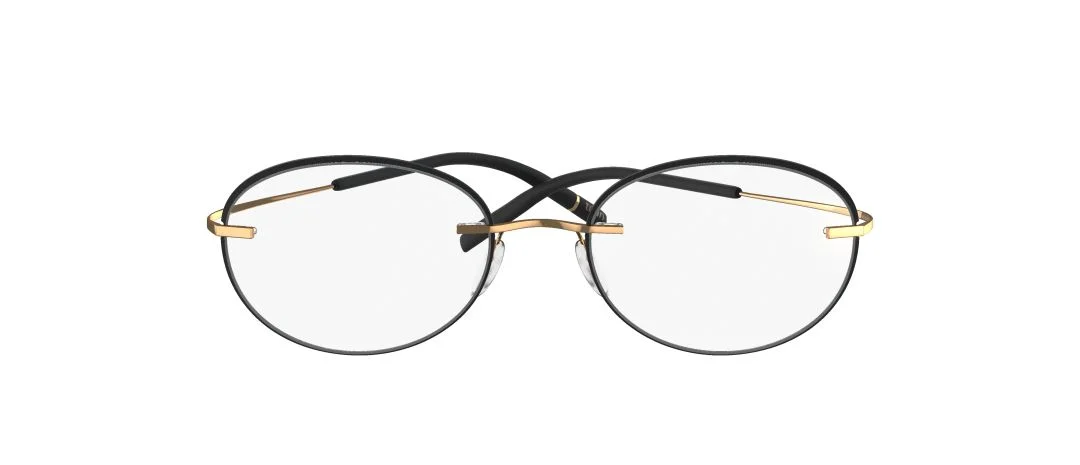 6. Silhouette TMA rimless with accent rings gold black.jpg