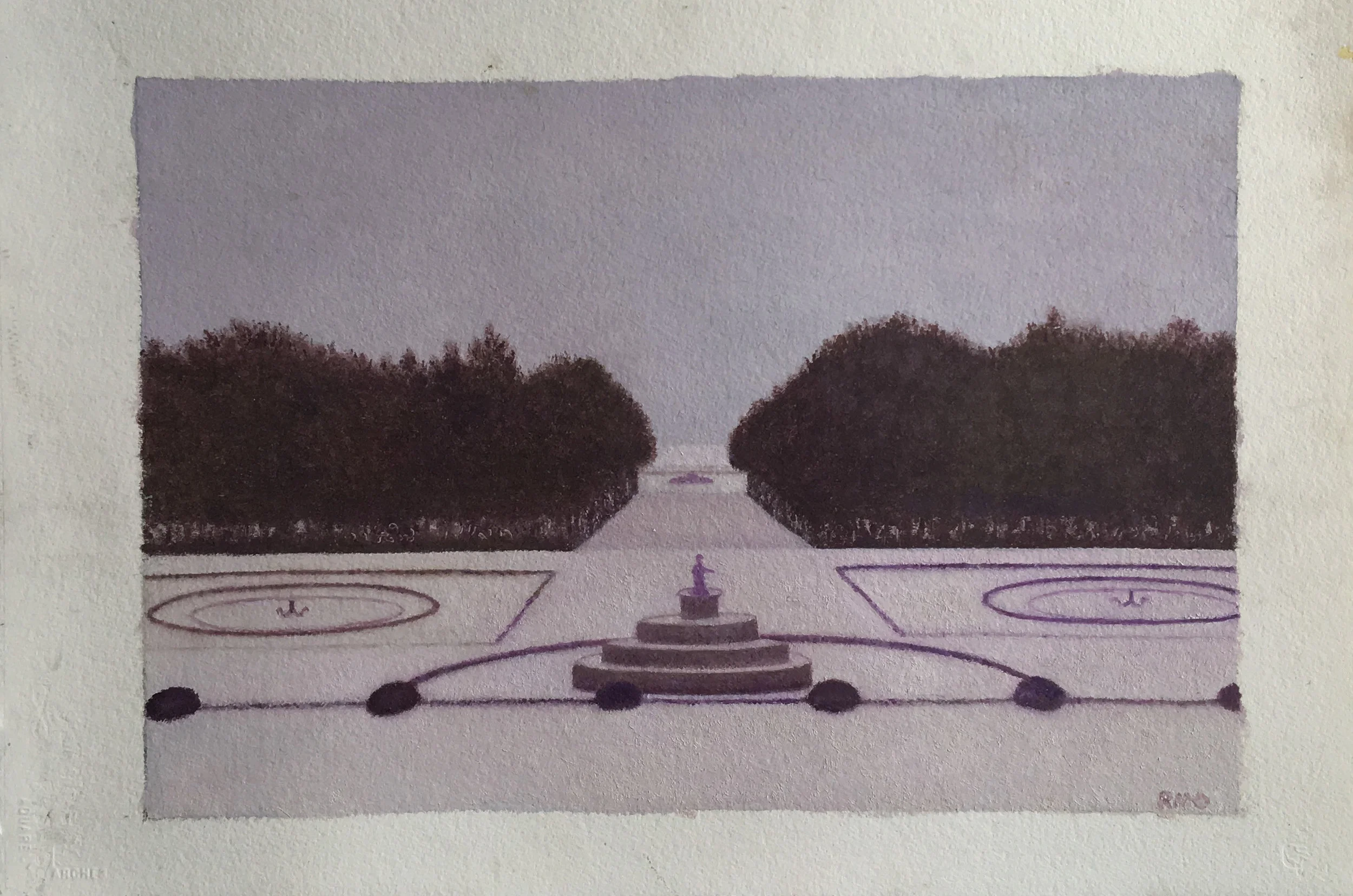 Versailles Snow (A), 12x18