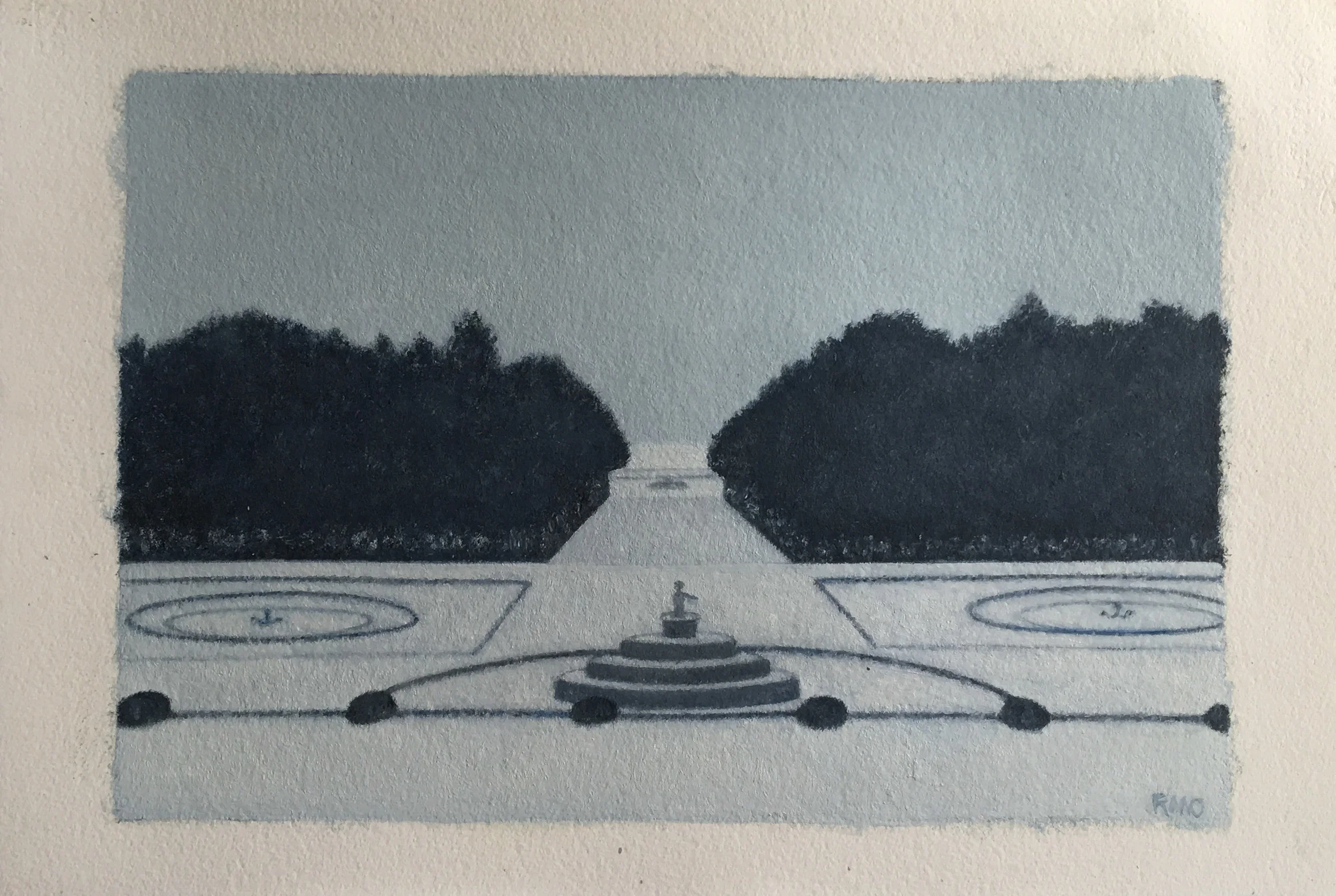 Versailles Snow (B), 12x18