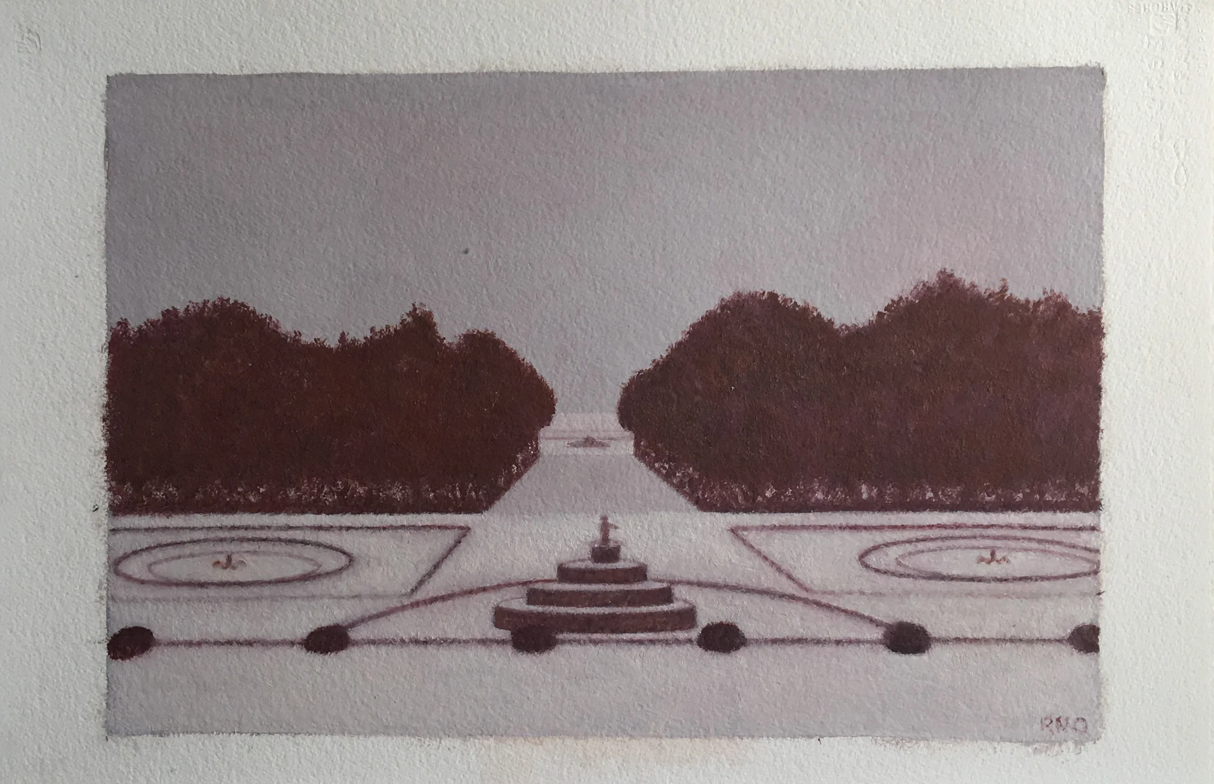 Versailles Snow (C), 12x18