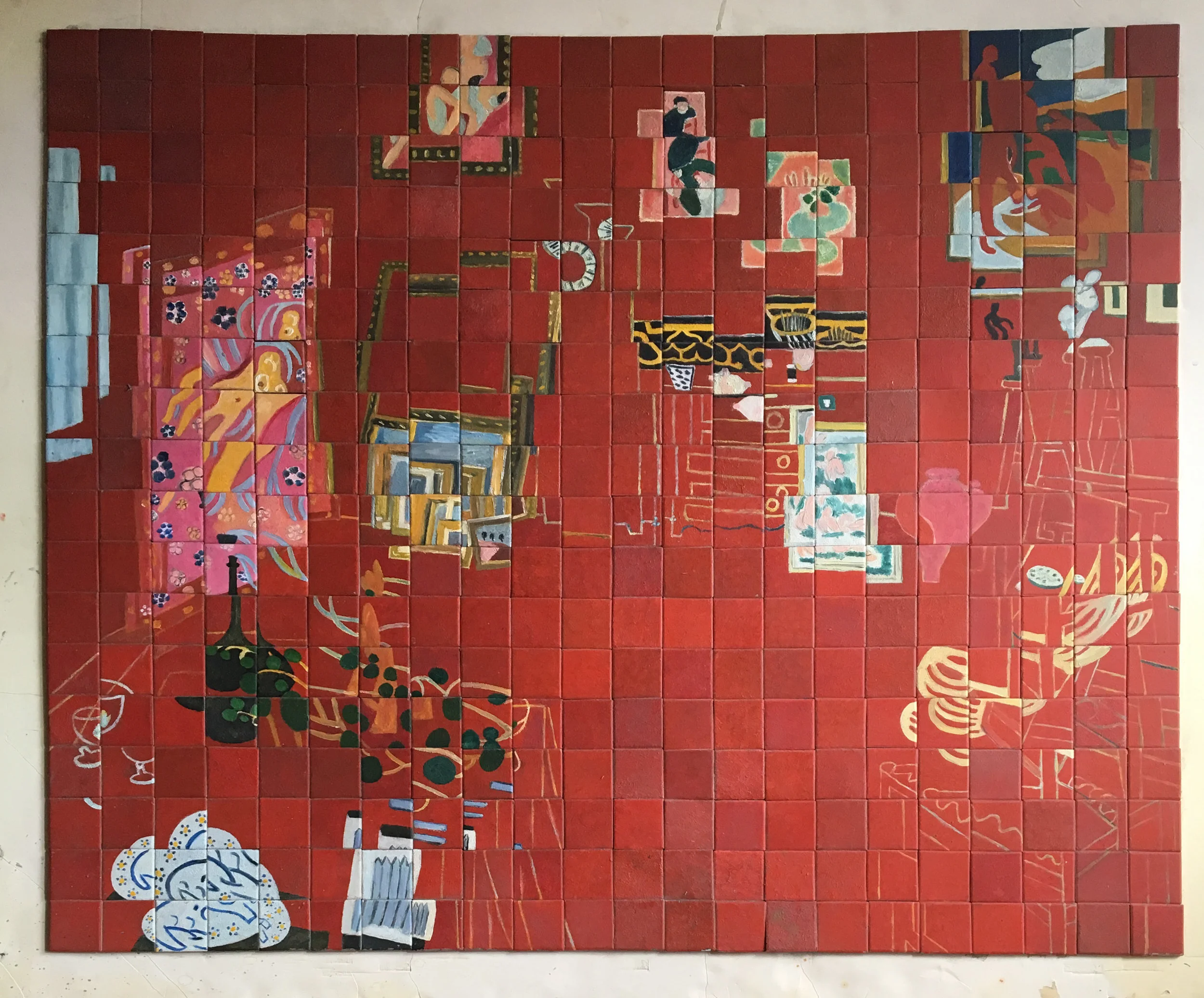 Matisse #Red# Studio Deconstruction on Tile 34x42.jpg
