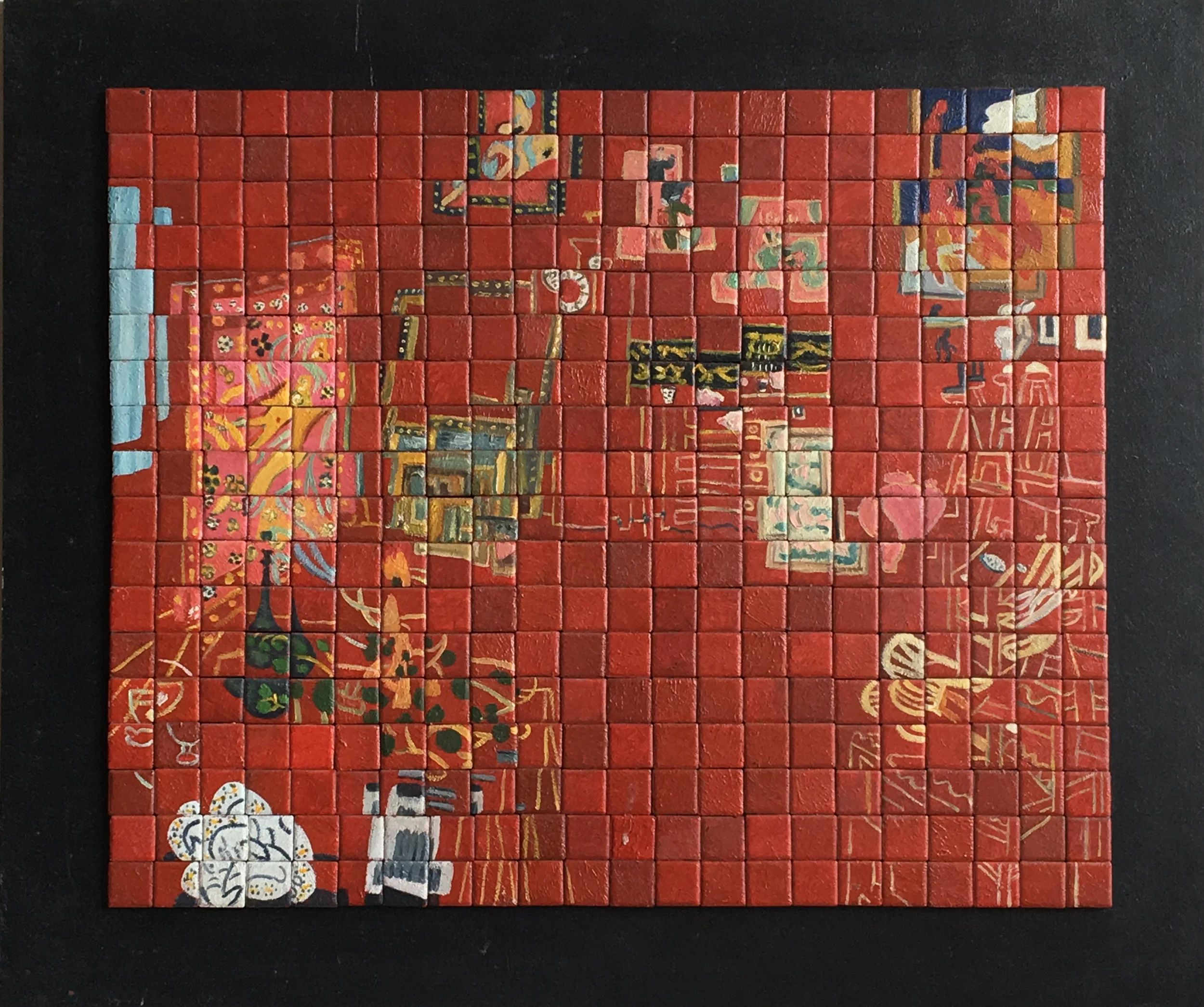 Matisse #Red# Studio Deconstruction on Tile-red 21x24.5.jpg