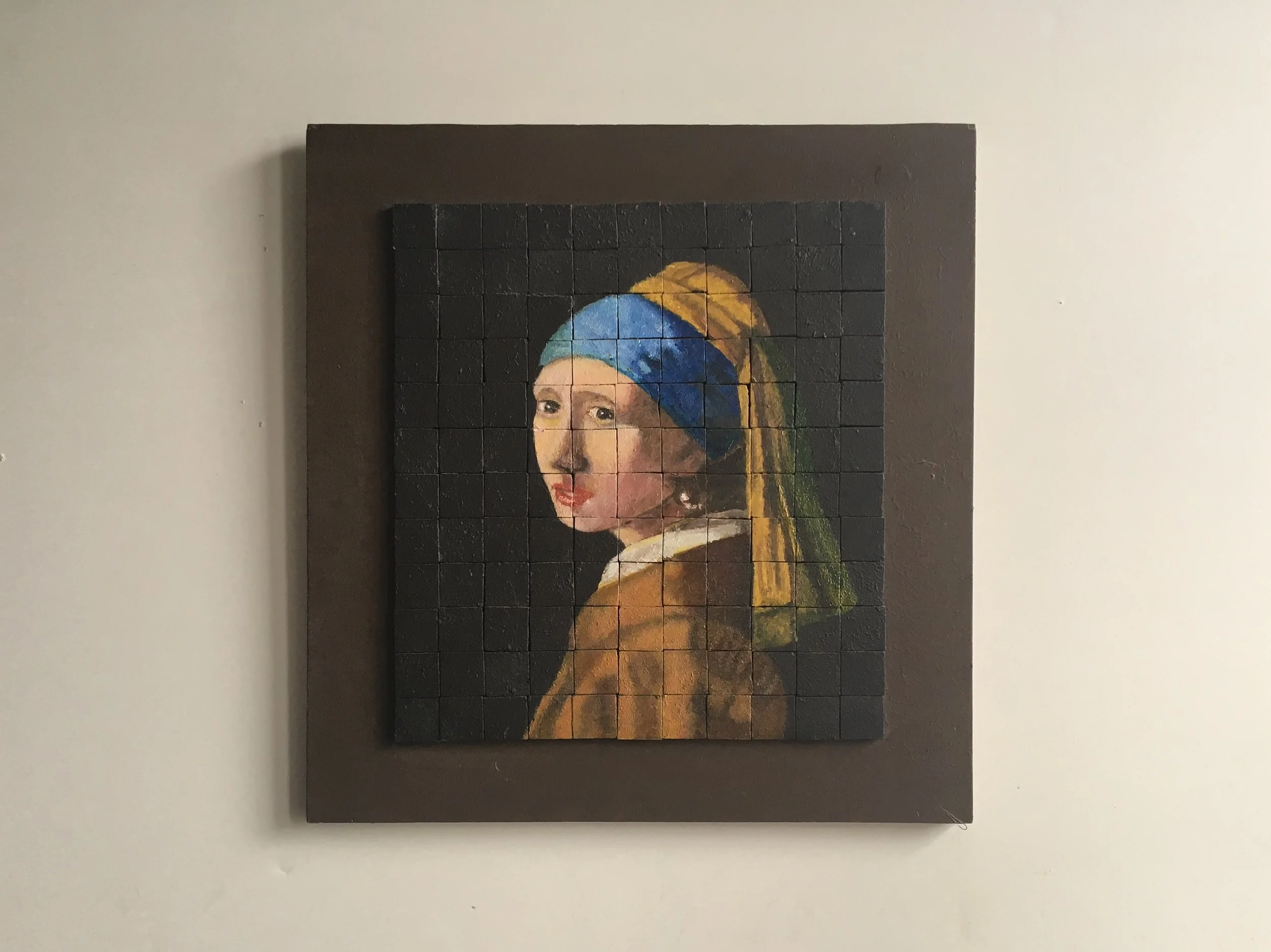 Vermeer - "Girl With Pearl Earring", 11.5x11