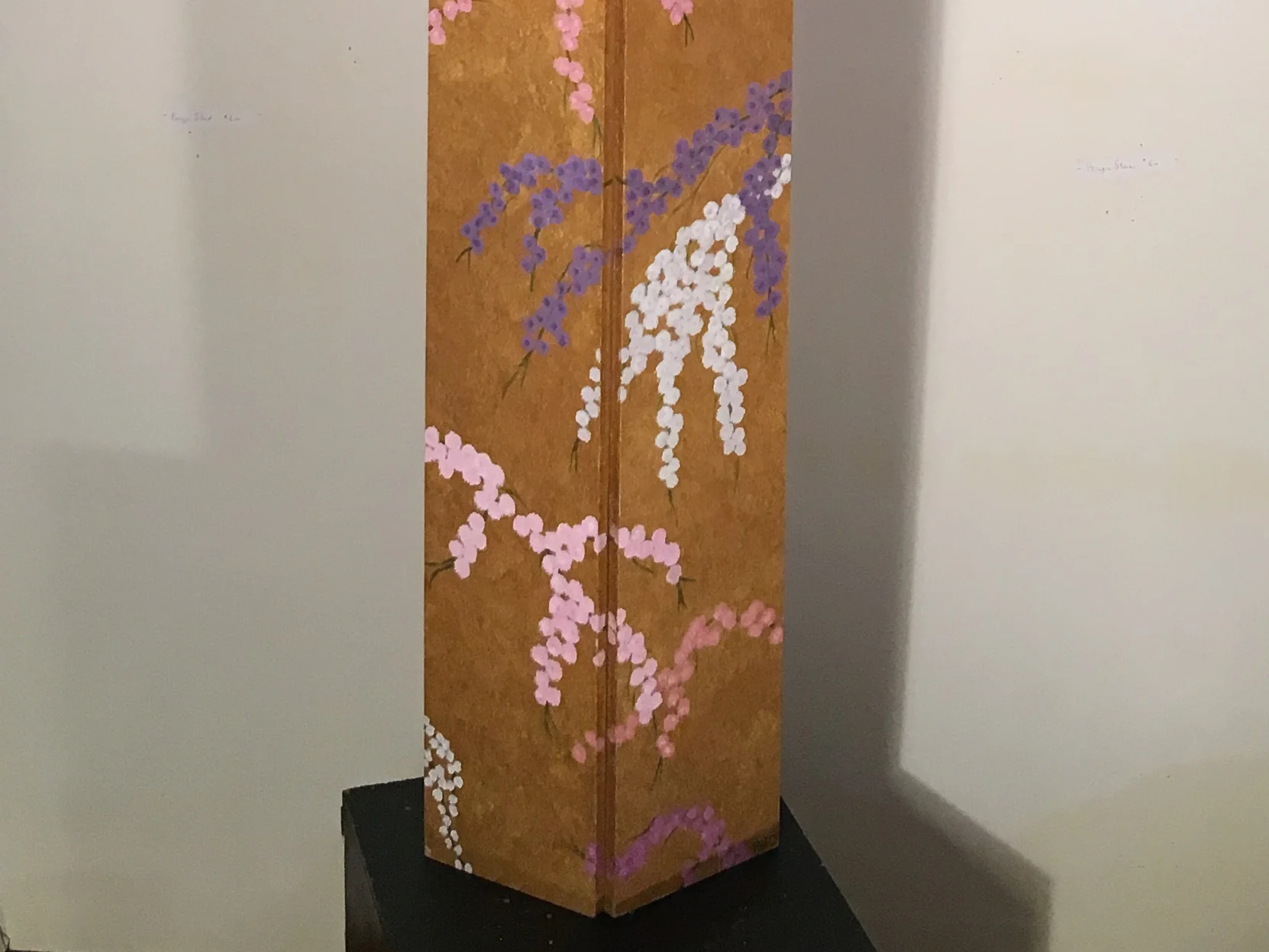Gold Screen With Flowers (A), 72x12