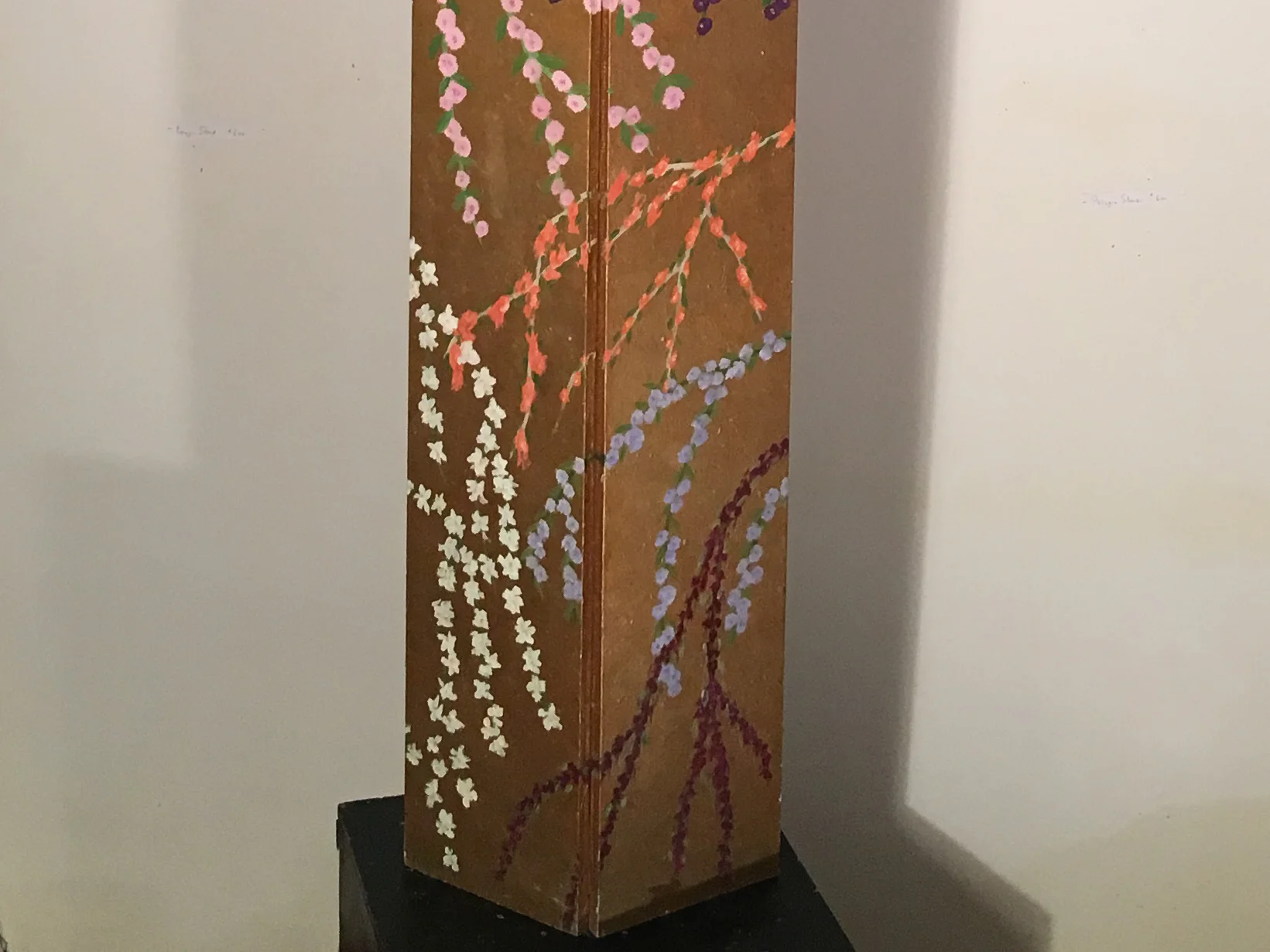 Gold Screen With Flowers (B), 72x12