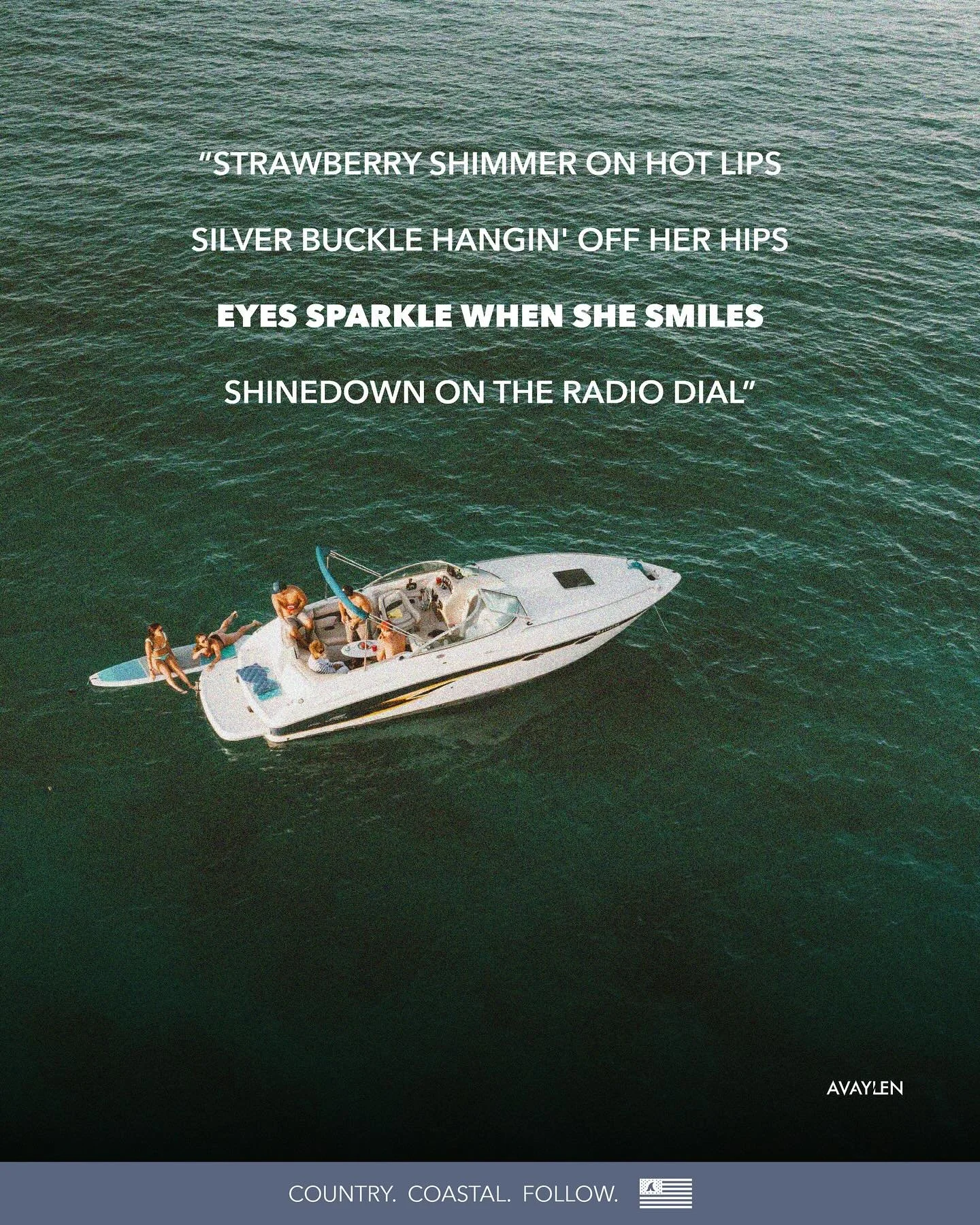 Summer jams🇺🇸

What&rsquo;s your go to summer song?
.
.
.
#avaylen #countrywords #countrysayings #countrymusiclover #countrythings #countrymusiclyrics #lyrics #surf #countrylyrics #countrymusic #countryquotes #countrysong #honkytonk #socal #country