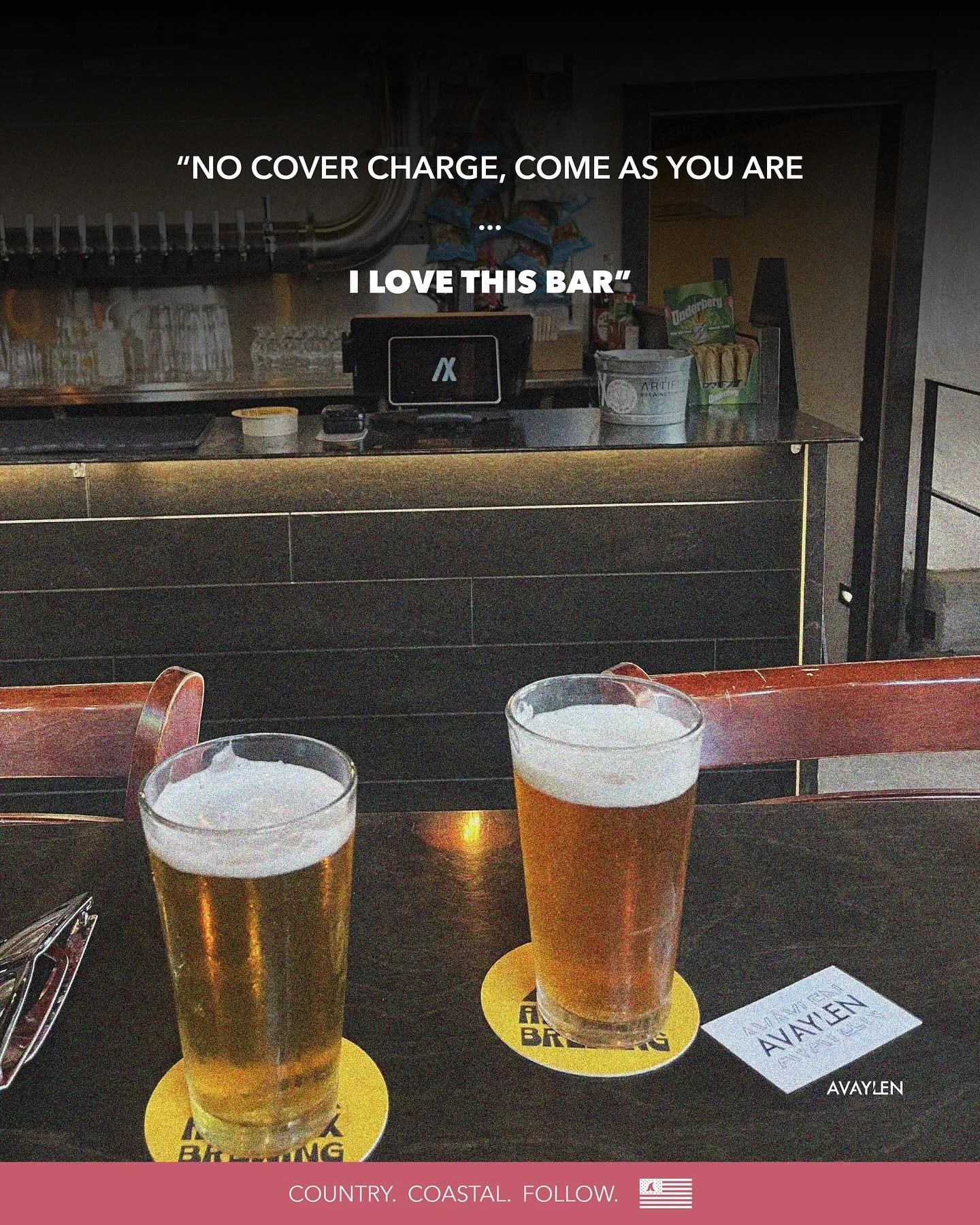 Come as you are🍻 

Tag your favorite bar below
.
.
.
#avaylen #countrywords #countrysayings #countrymusiclover #countrythings #countrymusiclyrics #lyrics #surf #countrylyrics #countrymusic #countryquotes #countrysong #honkytonk #socal #countrycoasta