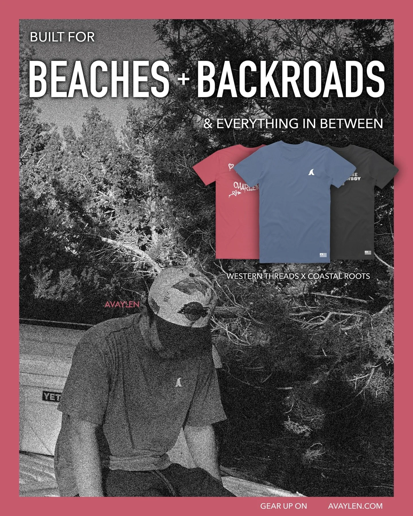 We believe the surfer and cowboy lives in all of us⚡️It lives in you. 

Shop Western Threads x Coastal Roots today on avaylen.com (link in bio)🇺🇸🌴
.
.
.
#avaylen #countrywords #countrysayings #countrymusiclover #countrythings #countrymusiclyrics #