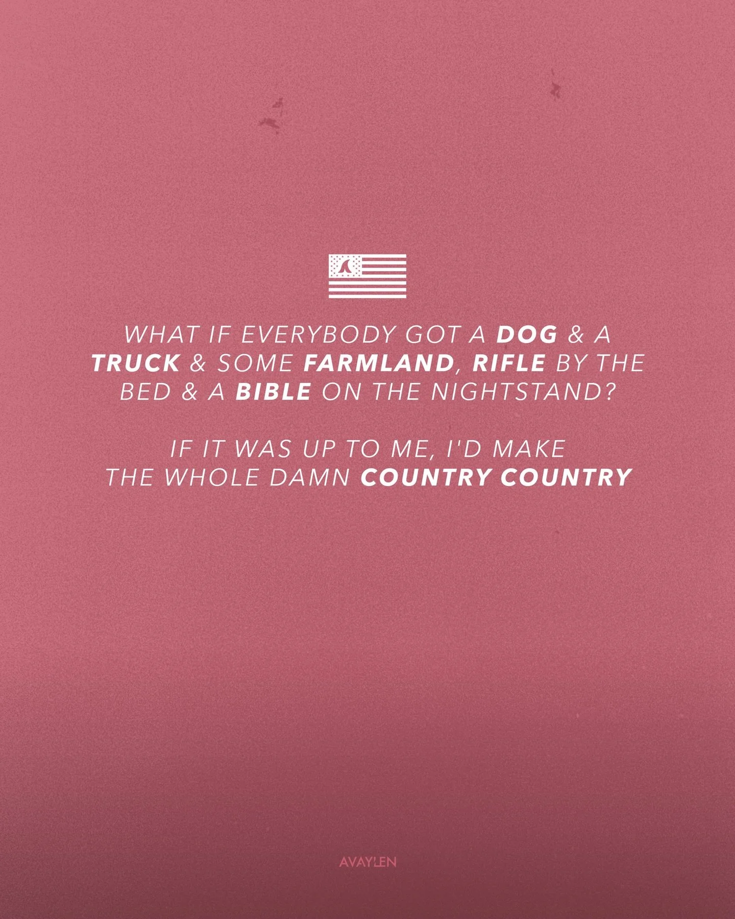 If it was up to me, I&rsquo;d make the whole damn country country 🇺🇸
.
.
.
#avaylen #coastalcountry #countrysong #countrylyrics  #californiacountry