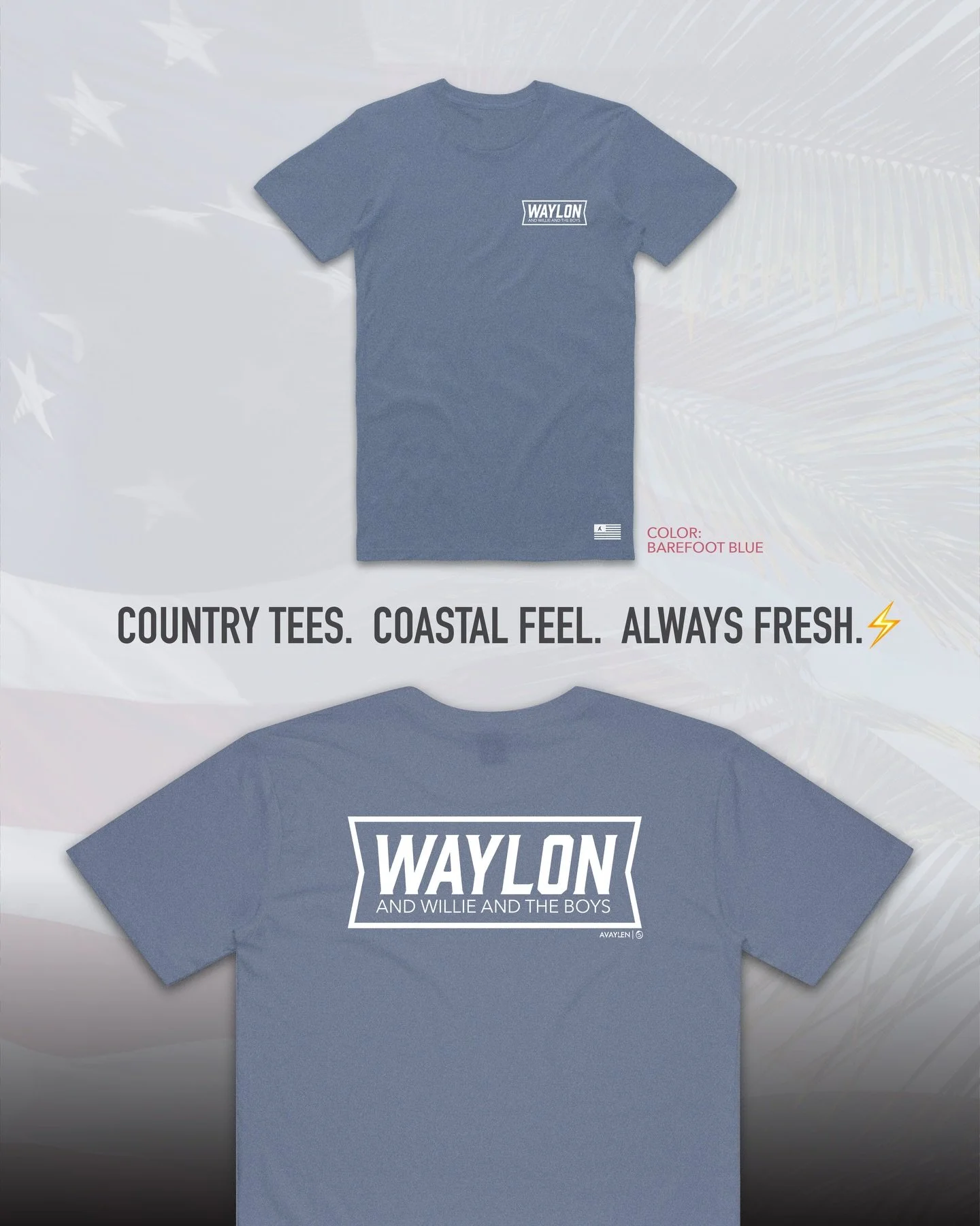 Coastal feel 🌊 with a premium western style 🇺🇸 

Avaylen makes elevated coastal-inspired western tees built for beaches and backroads⚡️ Gear up on Avaylen.com
. 
.
.
#avaylen #socalcountry #countrymusic #westernwear #coastalcountry