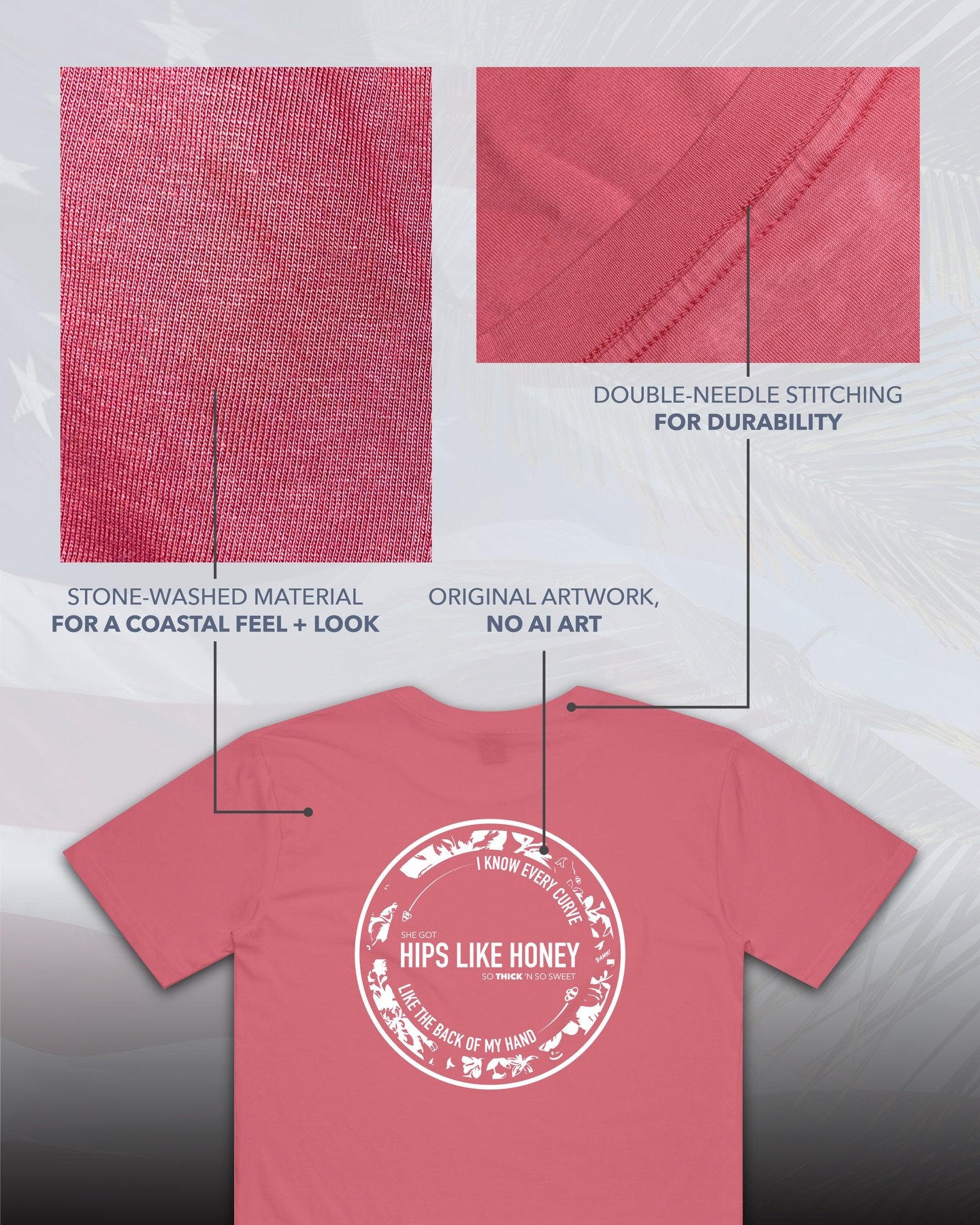 No AI. Stone-Washed. Double-Needle. We focus on being the best at one thing &mdash; quality western apparel with a coastal touch 🇺🇸🌴

Avaylen makes elevated coastal-inspired western tees built for beaches and backroads⚡️ Gear up on Avaylen.com
. 
