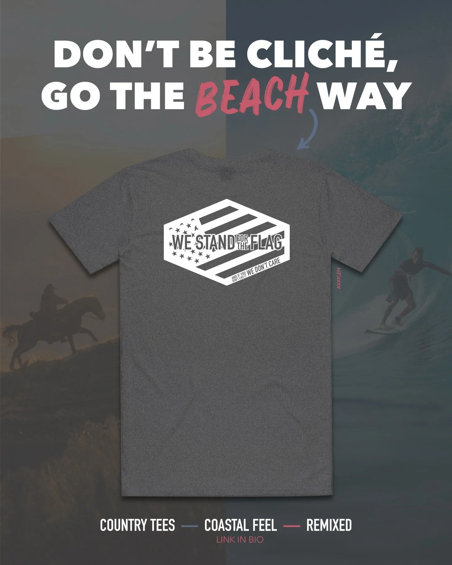 Combining coastal roots with a western flair 🌴🇺🇸

Avaylen makes elevated coastal-inspired western tees built for beaches and backroads⚡️Gear up on Avaylen.com
.
.
.
#avaylen #socalcountry #countrymusic #westernwear #coastalcountry
