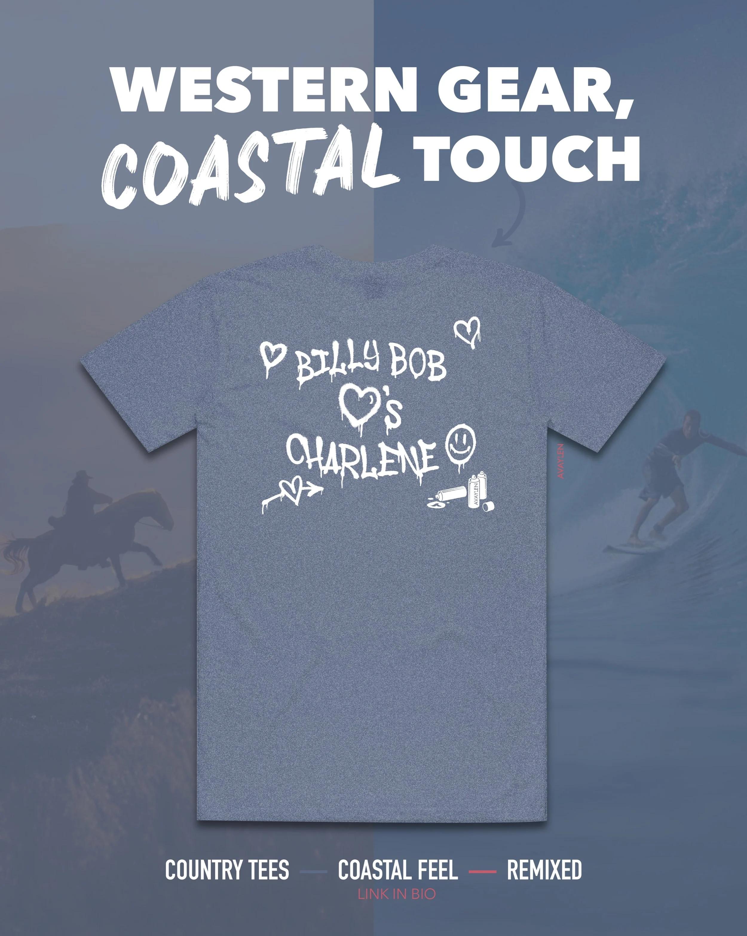 We believe the Cowboy and the Surfer lives in all of us 🇺🇸🌊

Avaylen makes elevated coastal-inspired western wear built for beaches and backroads⚡️Gear up on Avaylen.com
.
.
.
#avaylen #socalcountry #countrymusic #westernwear #coastalcountry